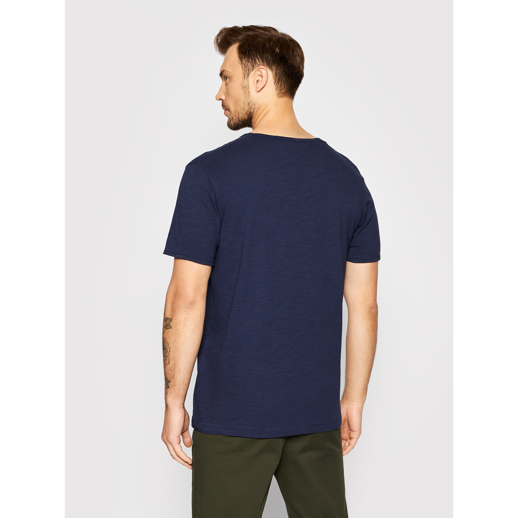 Selected Homme T-Shirt Morgan 16071775 Tmavomodrá Regular Fit - Pepit.cz