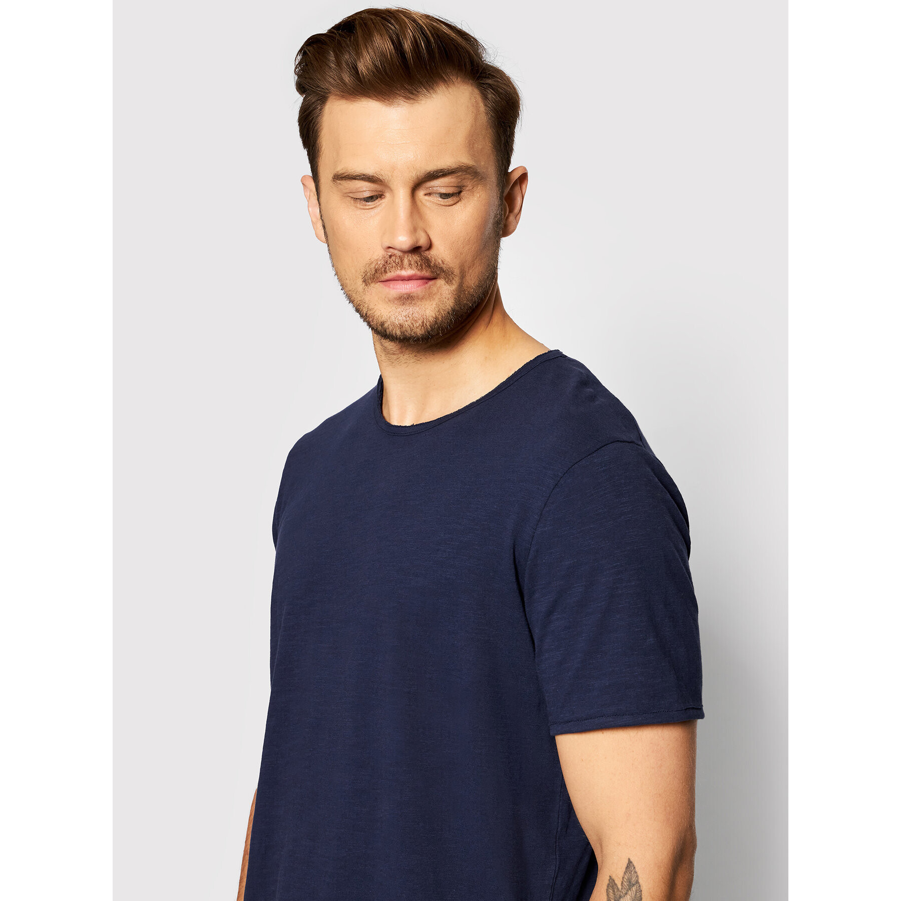 Selected Homme T-Shirt Morgan 16071775 Tmavomodrá Regular Fit - Pepit.cz