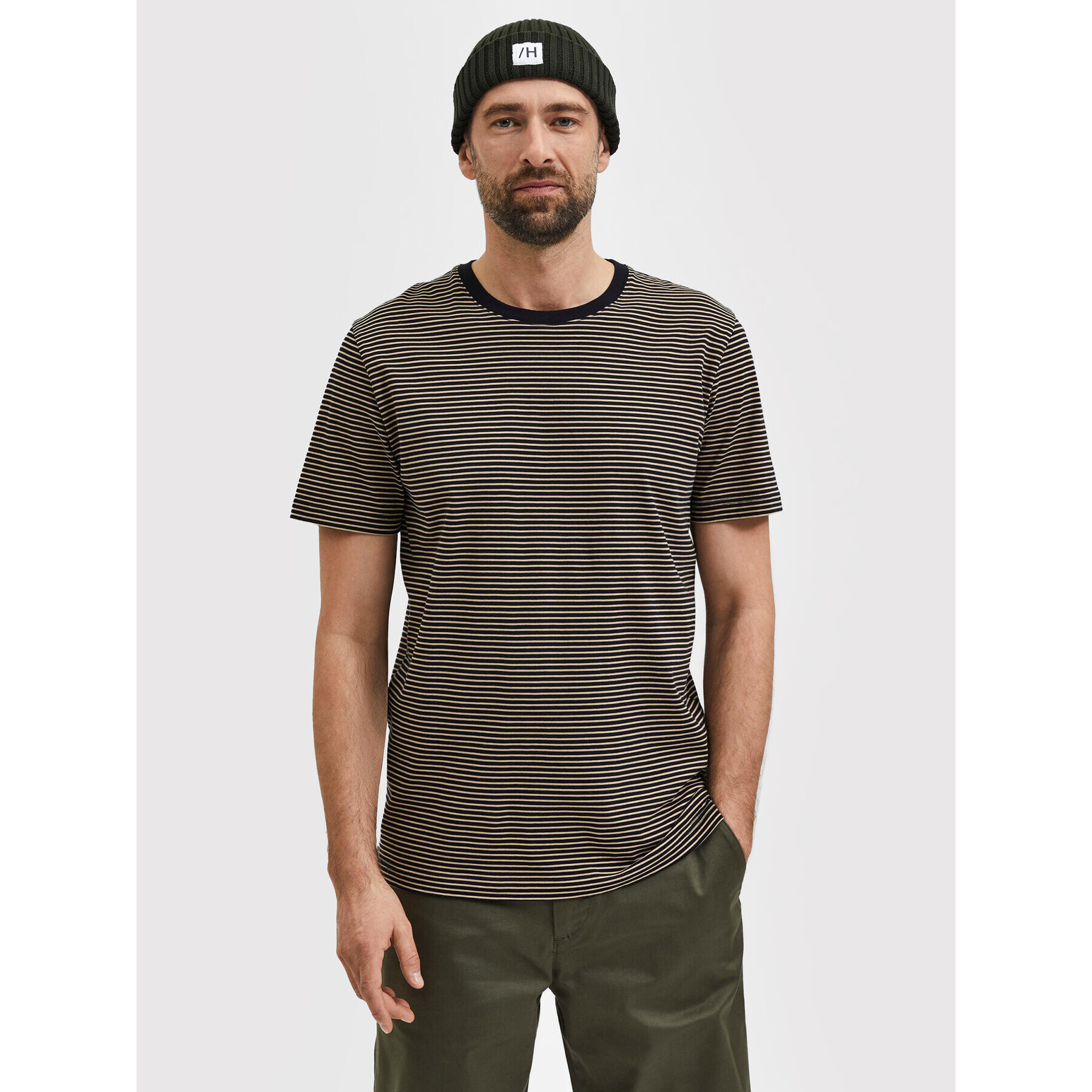 Selected Homme T-Shirt Norman 16080129 Černá Regular Fit - Pepit.cz