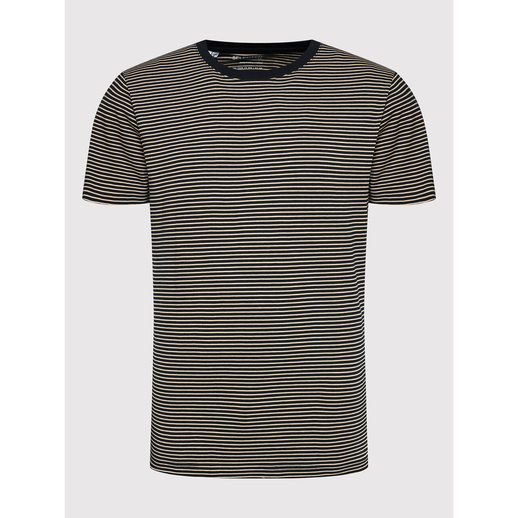 Selected Homme T-Shirt Norman 16080129 Černá Regular Fit - Pepit.cz