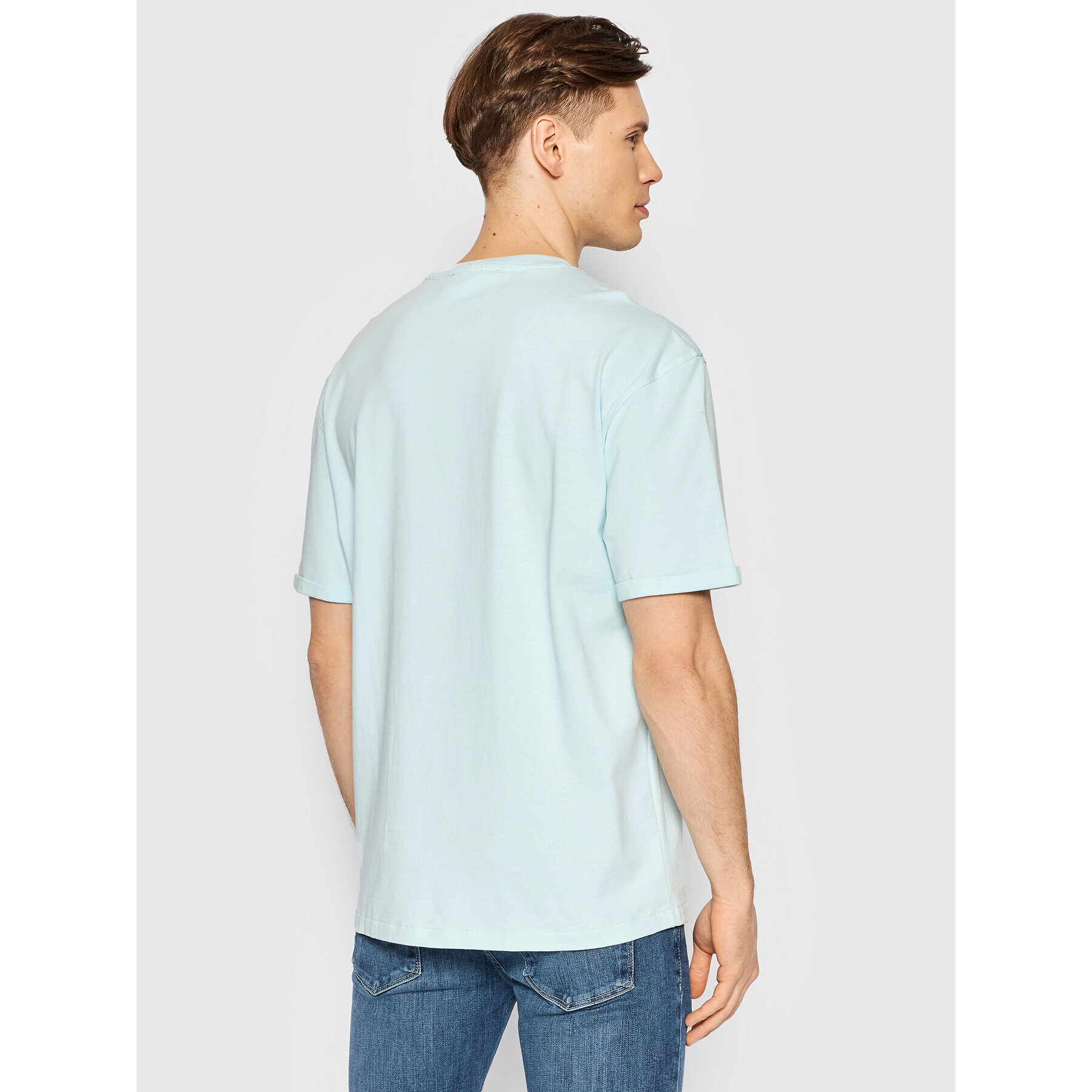 Selected Homme T-Shirt Roald 16083402 Modrá Loose Fit - Pepit.cz