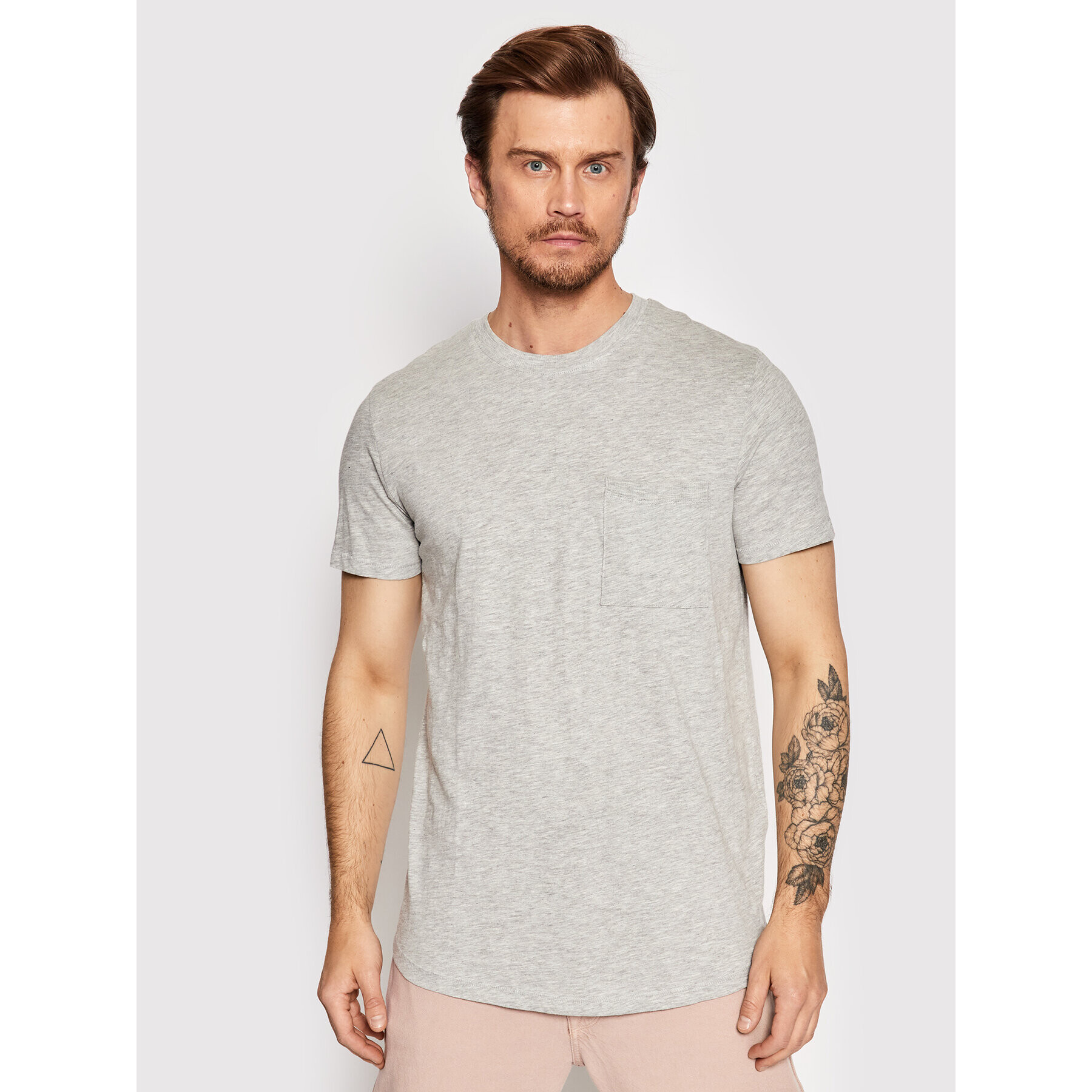 Selected Homme T-Shirt Rockford 16083432 Šedá Regular Fit - Pepit.cz