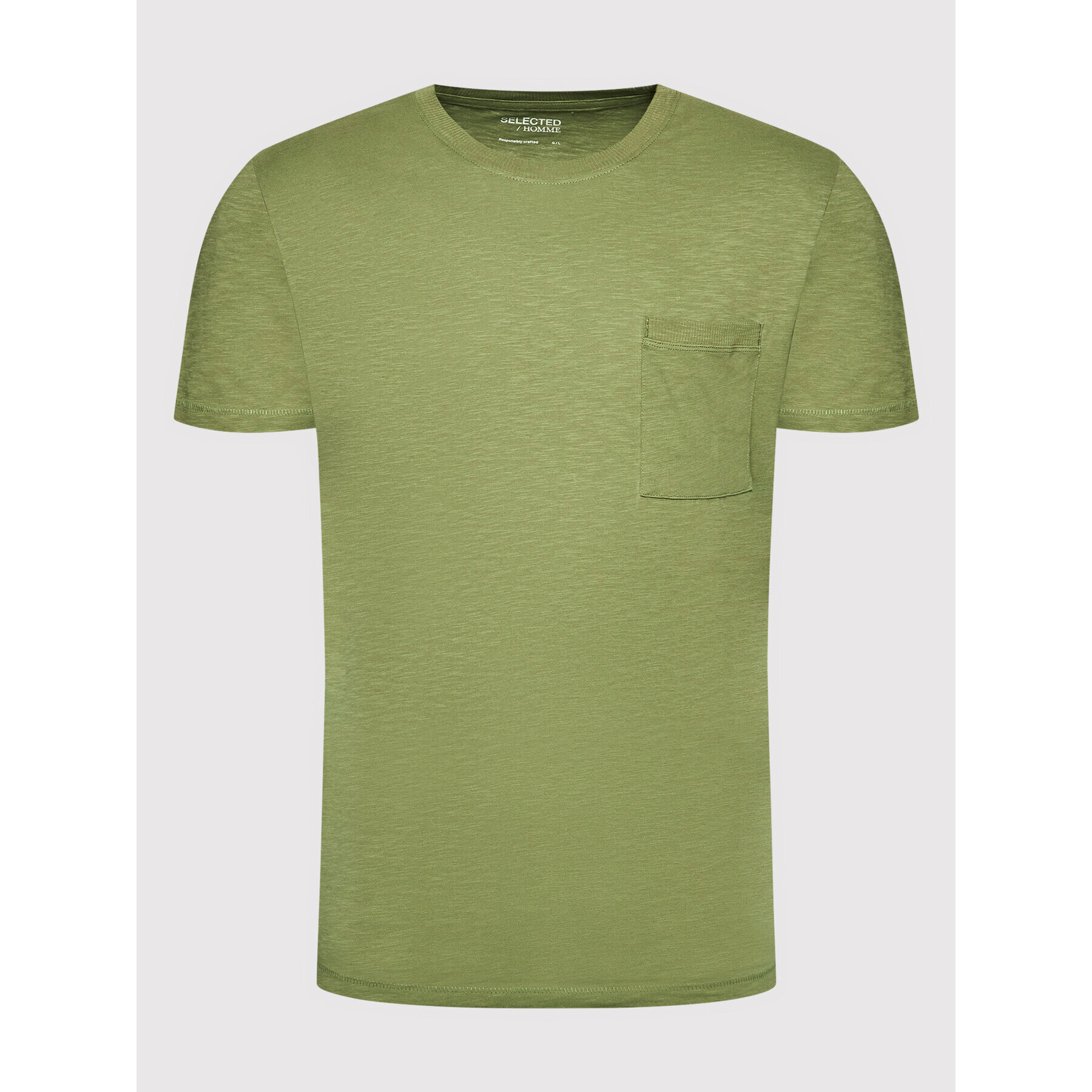 Selected Homme T-Shirt Rockford 16083432 Zelená Regular Fit - Pepit.cz