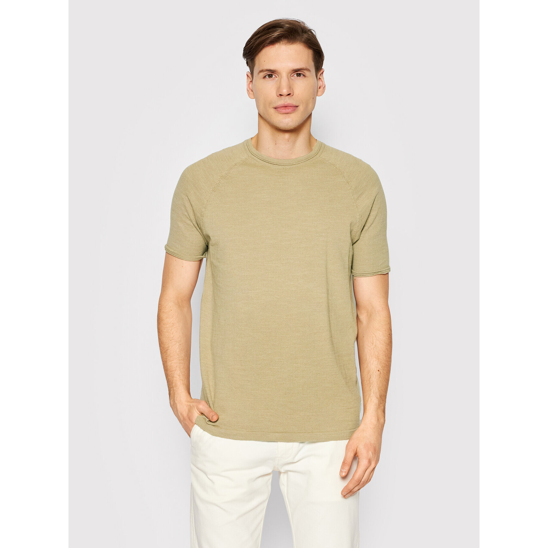 Selected Homme T-Shirt Sunny 16084195 Béžová Regular Fit - Pepit.cz