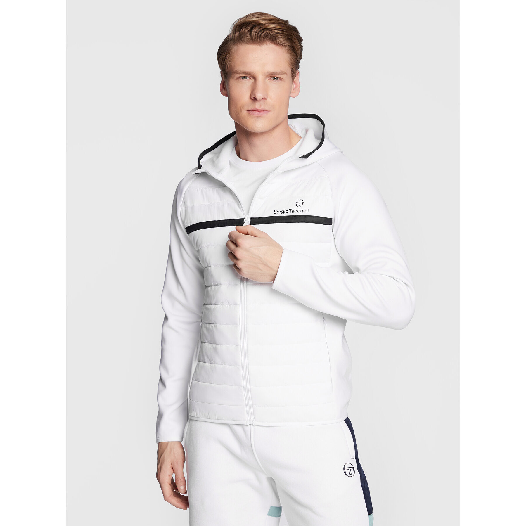 Sergio Tacchini Bunda pro přechodné období Nam 39324 Bílá Regular Fit - Pepit.cz