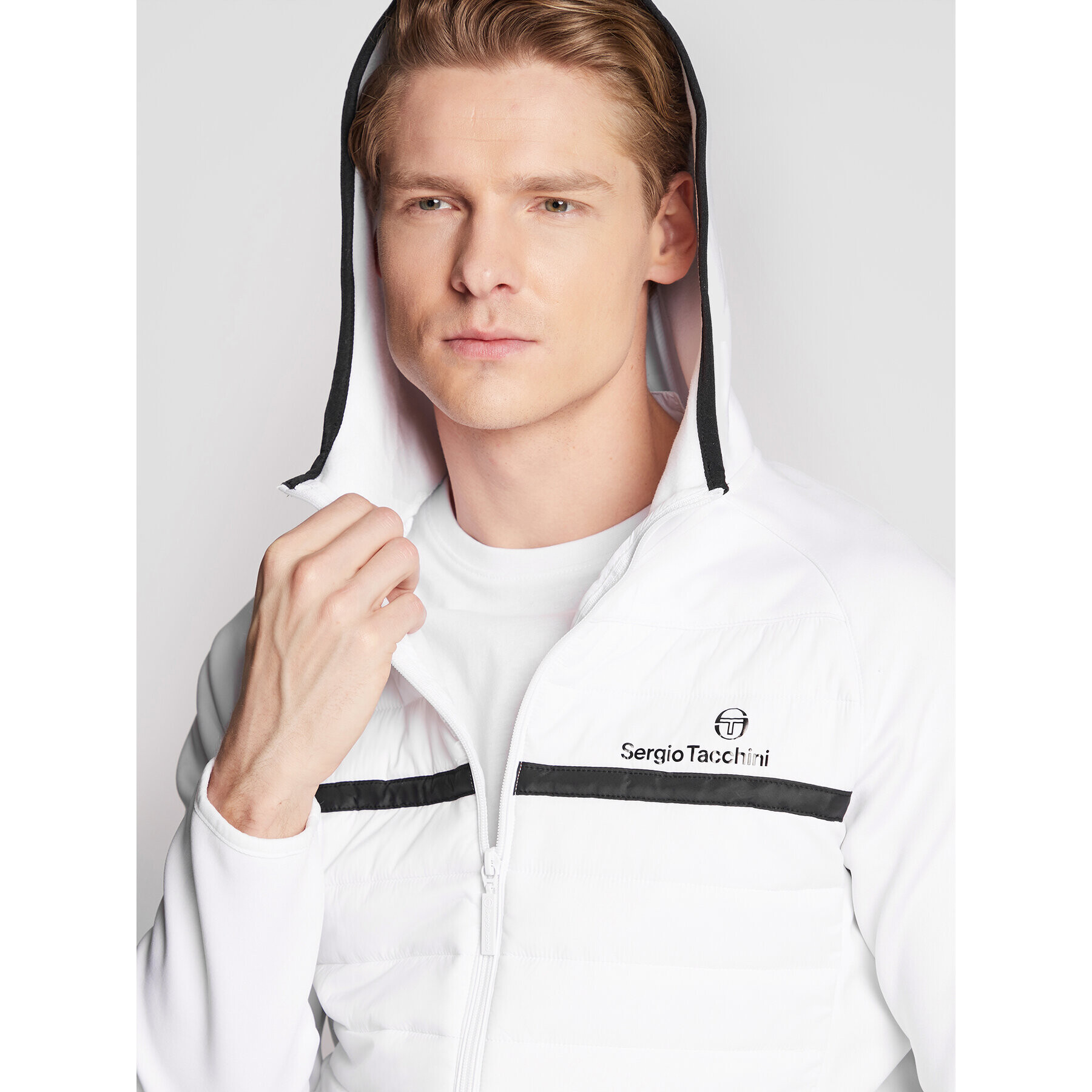 Sergio Tacchini Bunda pro přechodné období Nam 39324 Bílá Regular Fit - Pepit.cz