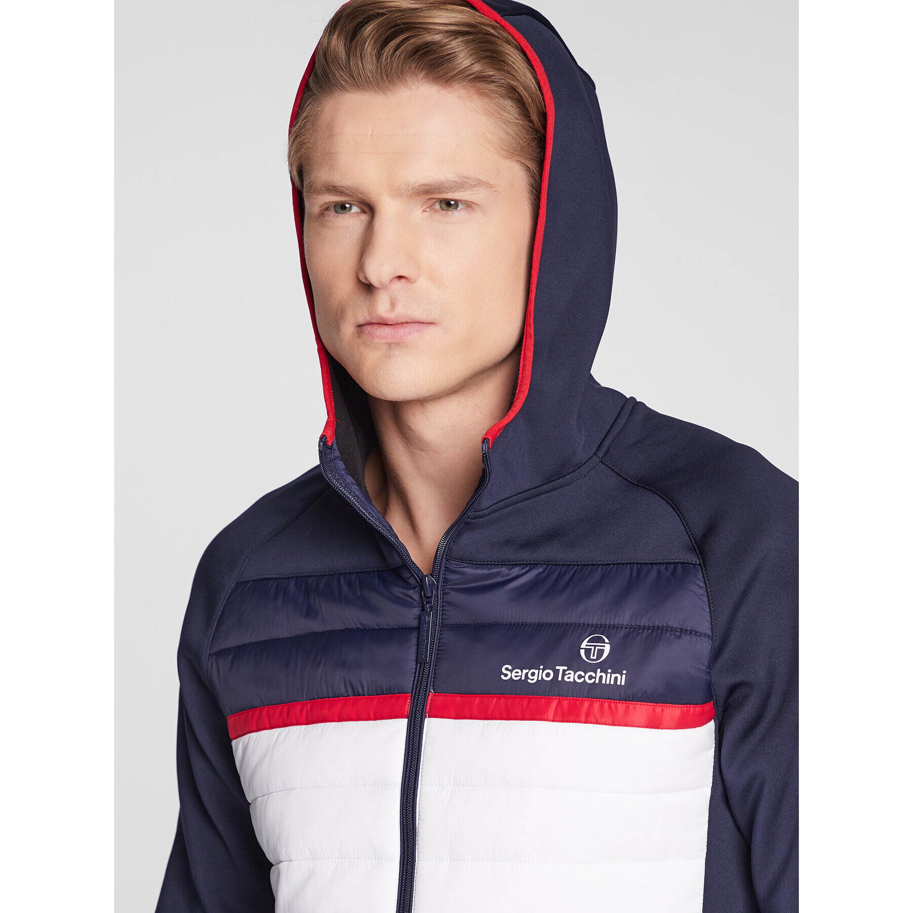 Sergio Tacchini Bunda pro přechodné období Nam 39324 Tmavomodrá Regular Fit - Pepit.cz