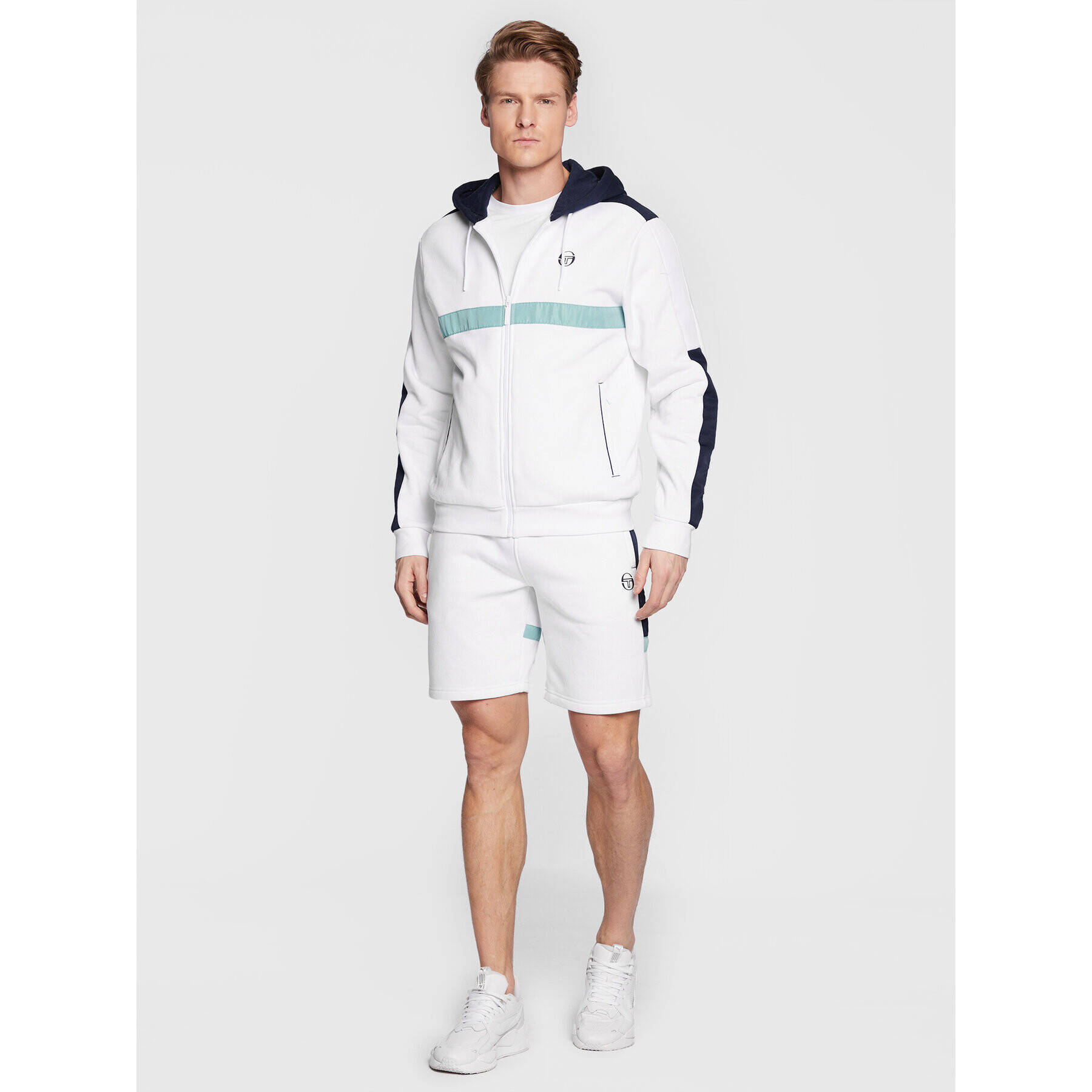 Sergio Tacchini Mikina Ginnico 39837 Bílá Regular Fit - Pepit.cz