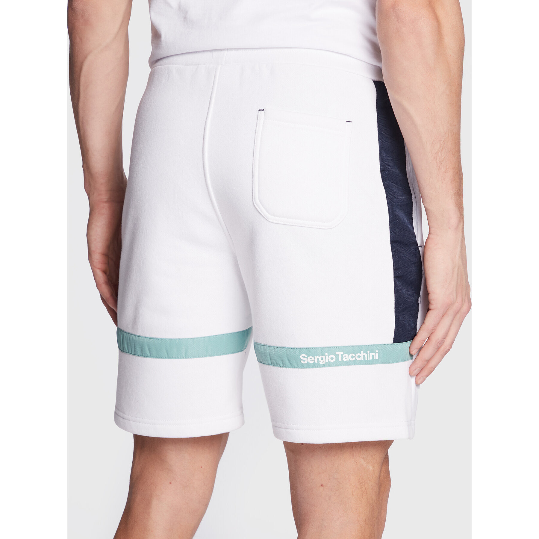 Sergio Tacchini Sportovní kraťasy Ginnico 39843 Bílá Regular Fit - Pepit.cz