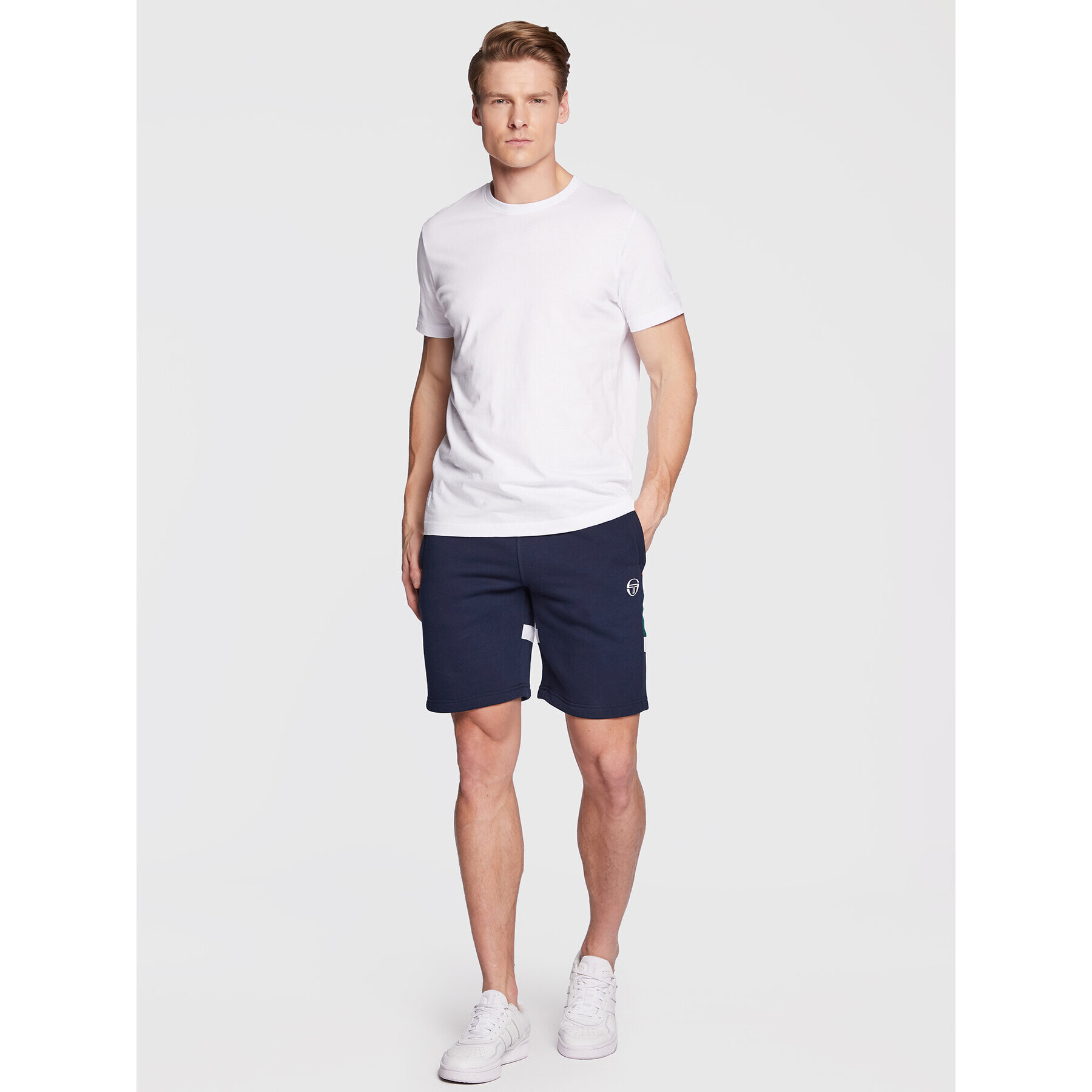 Sergio Tacchini Sportovní kraťasy Ginnico 39843 Tmavomodrá Regular Fit - Pepit.cz