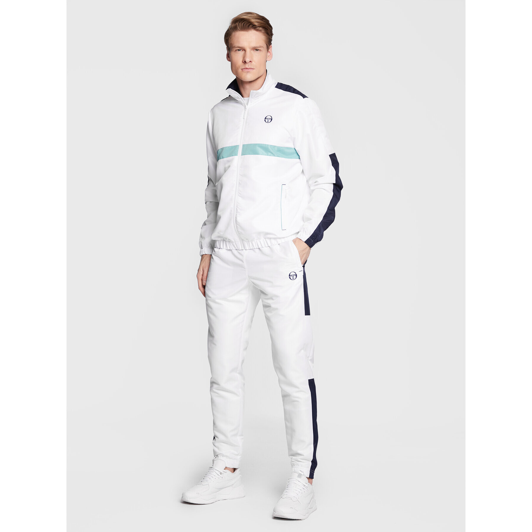 Sergio Tacchini Tepláková souprava Ginnico 39839 Bílá Regular Fit - Pepit.cz