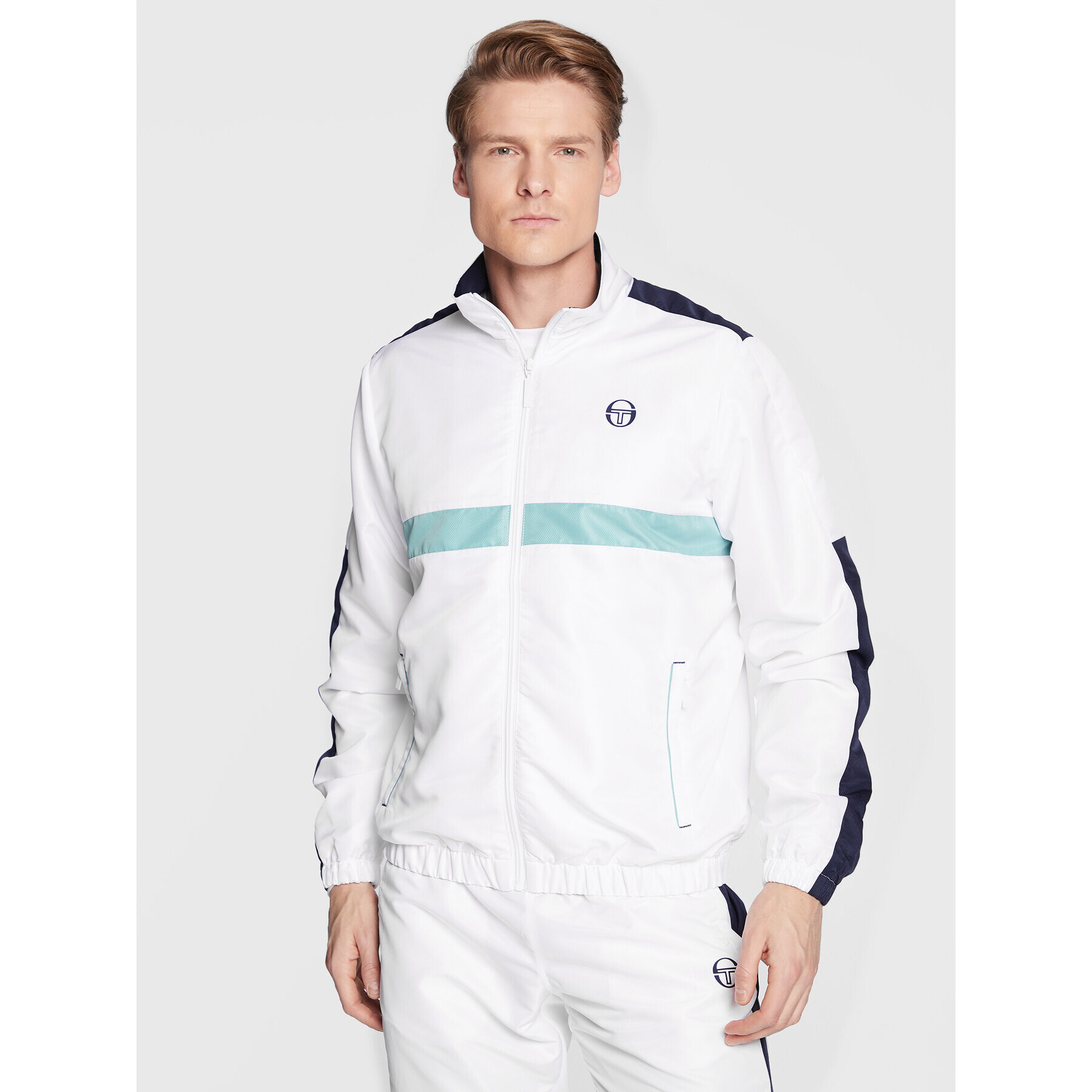 Sergio Tacchini Tepláková souprava Ginnico 39839 Bílá Regular Fit - Pepit.cz