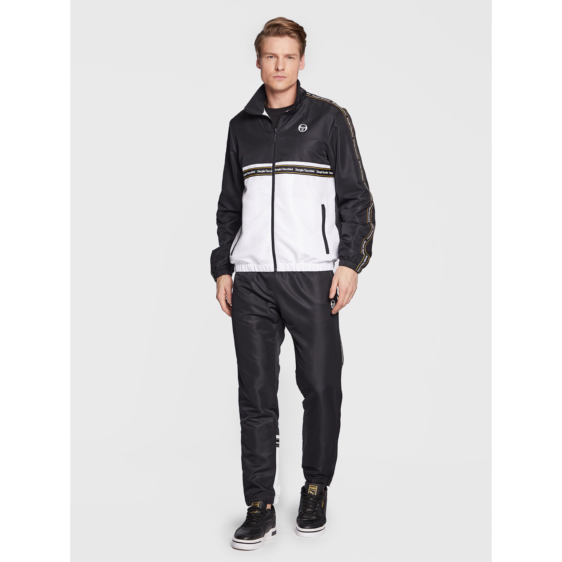 Sergio Tacchini Tepláková souprava Meridiano 39735 Černá Regular Fit - Pepit.cz