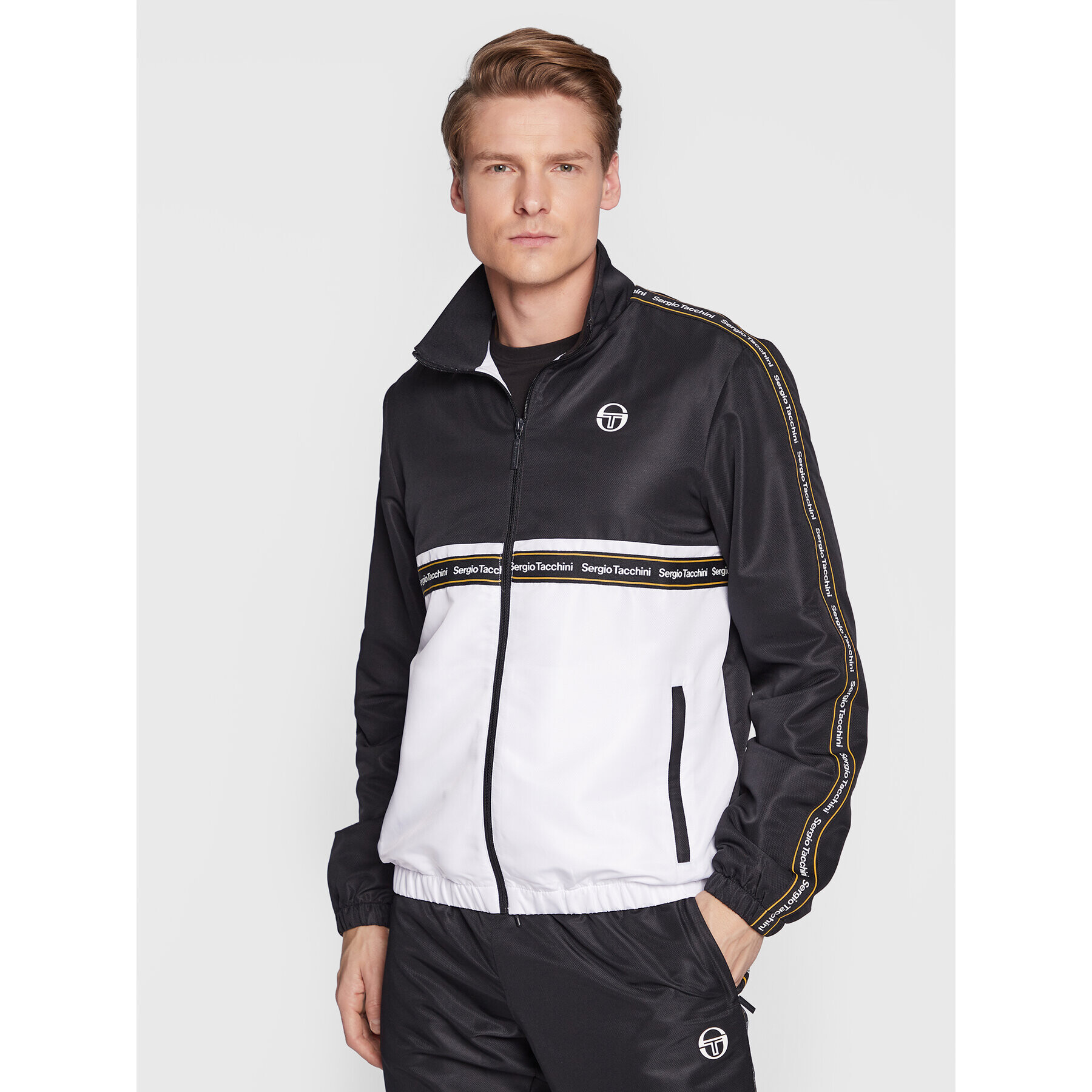 Sergio Tacchini Tepláková souprava Meridiano 39735 Černá Regular Fit - Pepit.cz