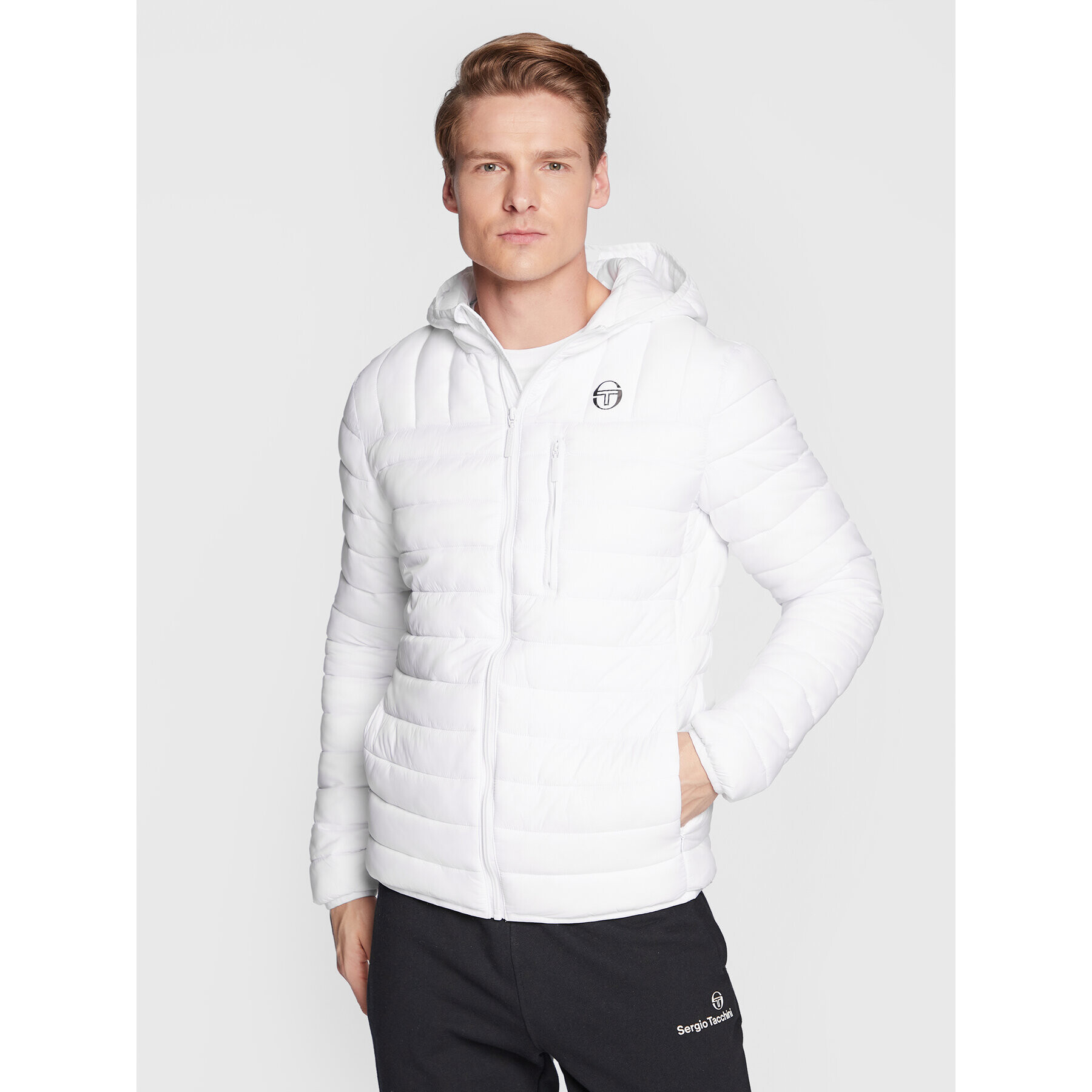 Sergio Tacchini Vatovaná bunda Nessen 39658 Bílá Regular Fit - Pepit.cz