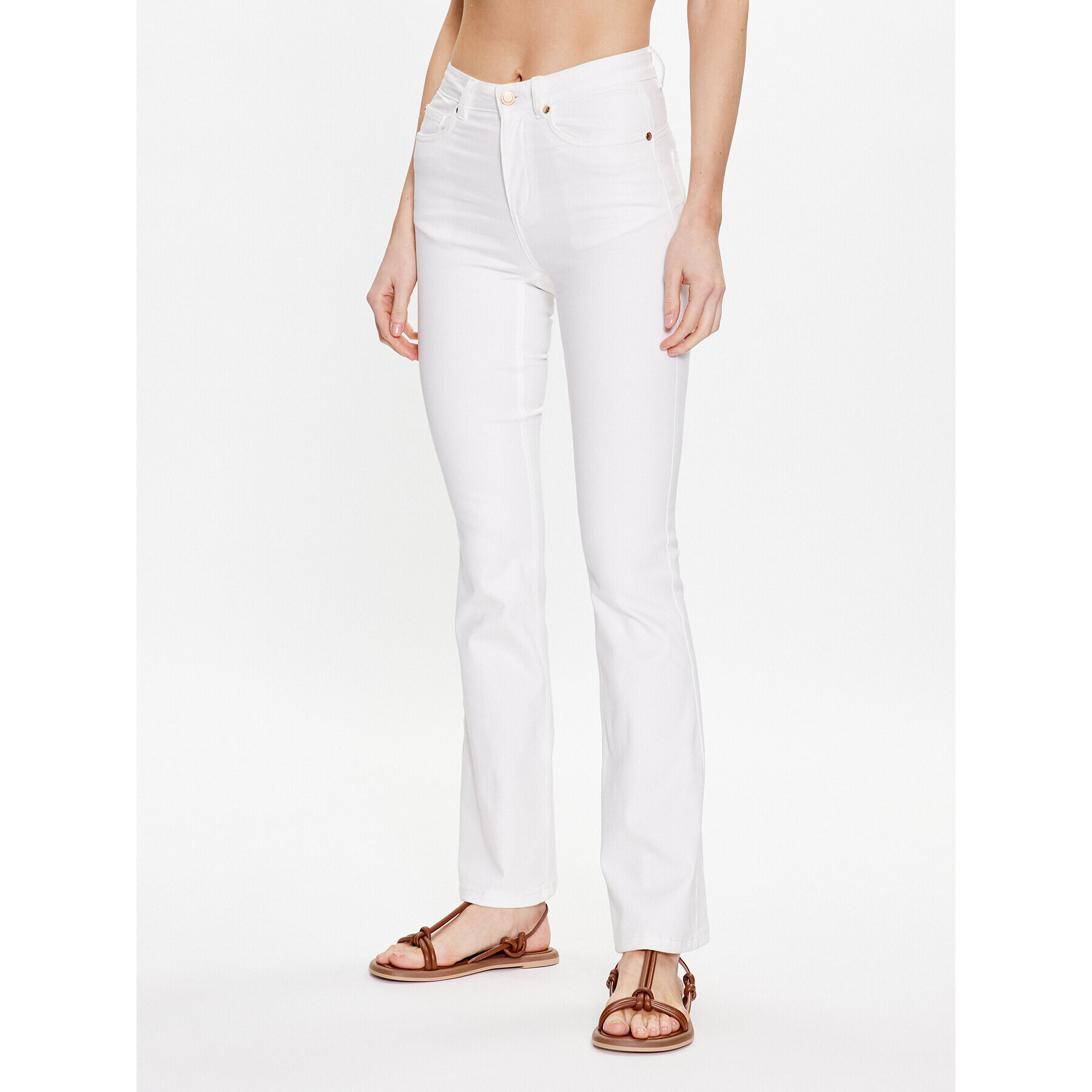 Silvian Heach Jeansy GPP23001JE Bílá Regular Fit - Pepit.cz