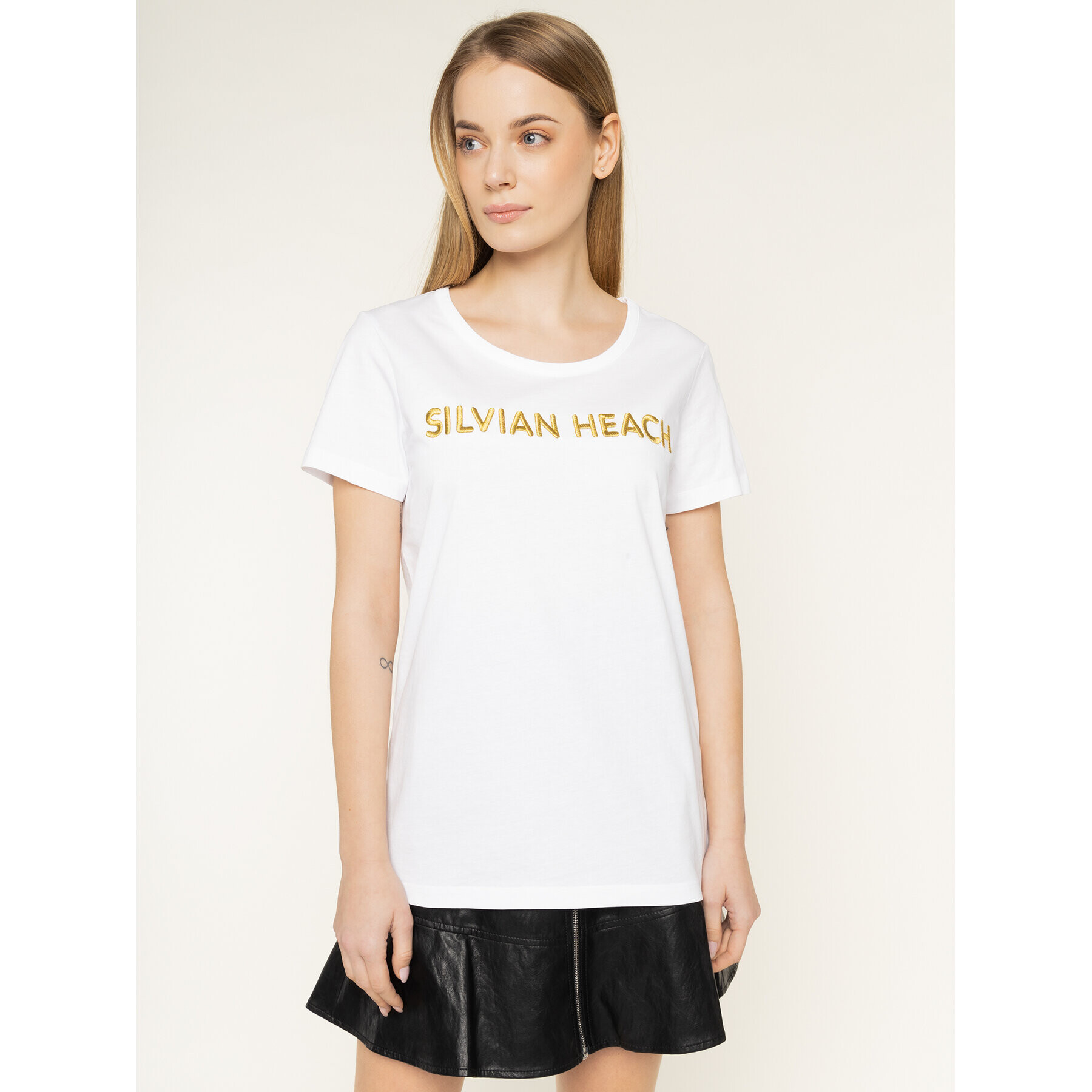 Silvian Heach T-Shirt Sivingo PGP20675TS Bílá Regular Fit - Pepit.cz