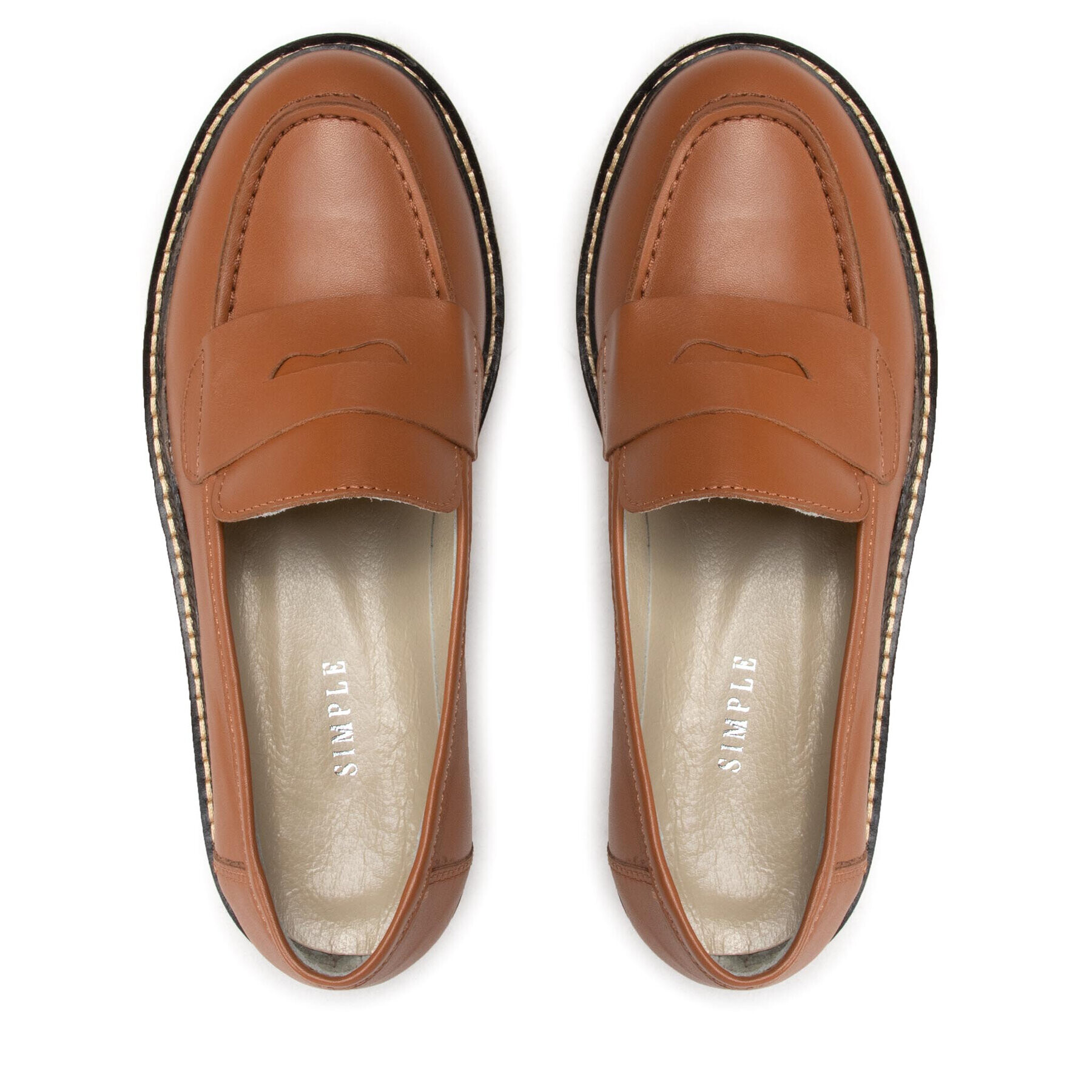 Simple Loafersy SL-15-02-000046 Hnědá - Pepit.cz