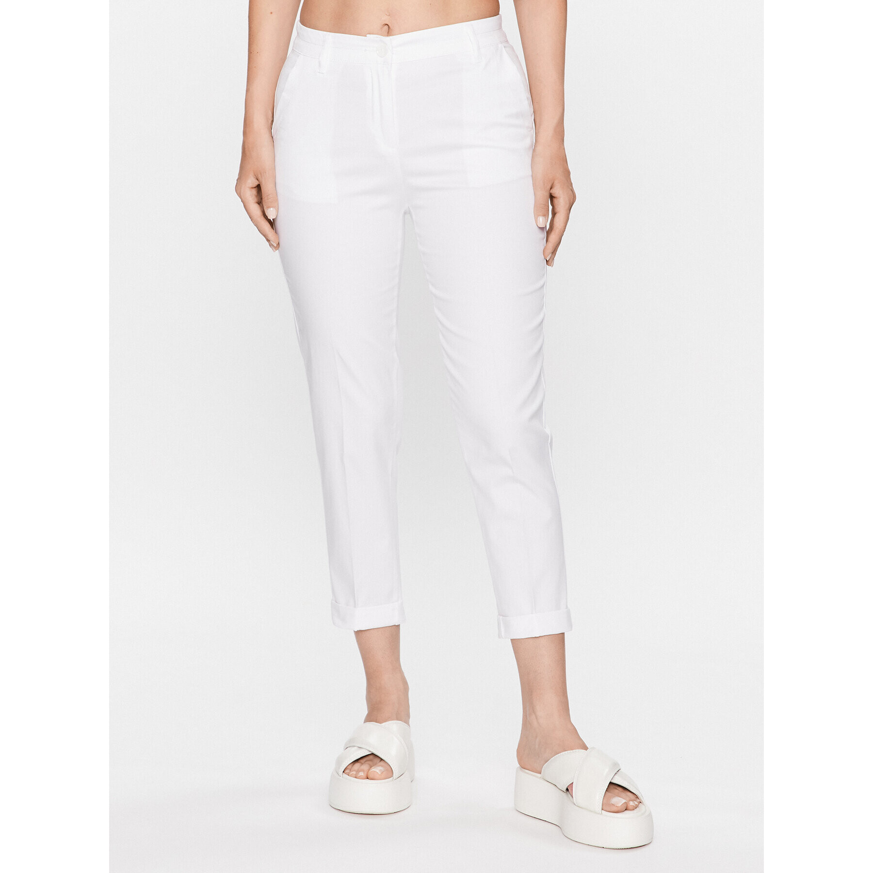 Sisley Chino kalhoty 4ED4LF00R Bílá Slim Fit - Pepit.cz