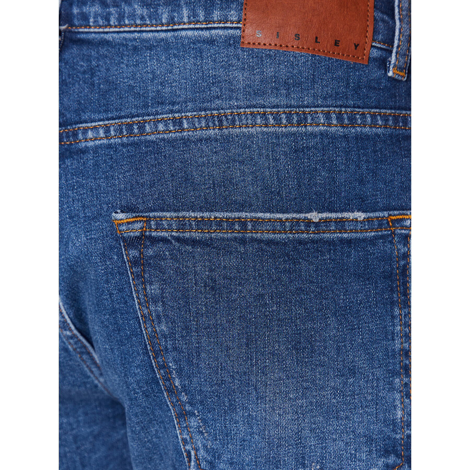 Sisley Jeansy 4I4ISE010 Tmavomodrá Regular Fit - Pepit.cz