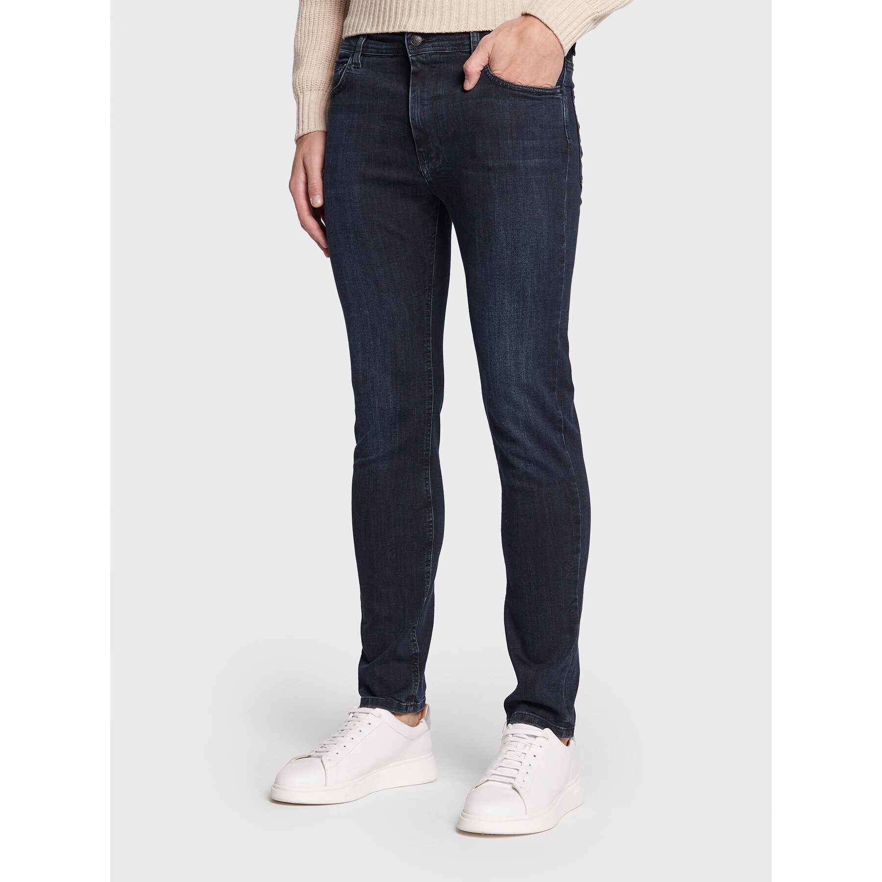 Sisley Jeansy 4OE7SE00X Tmavomodrá Skinny Fit - Pepit.cz