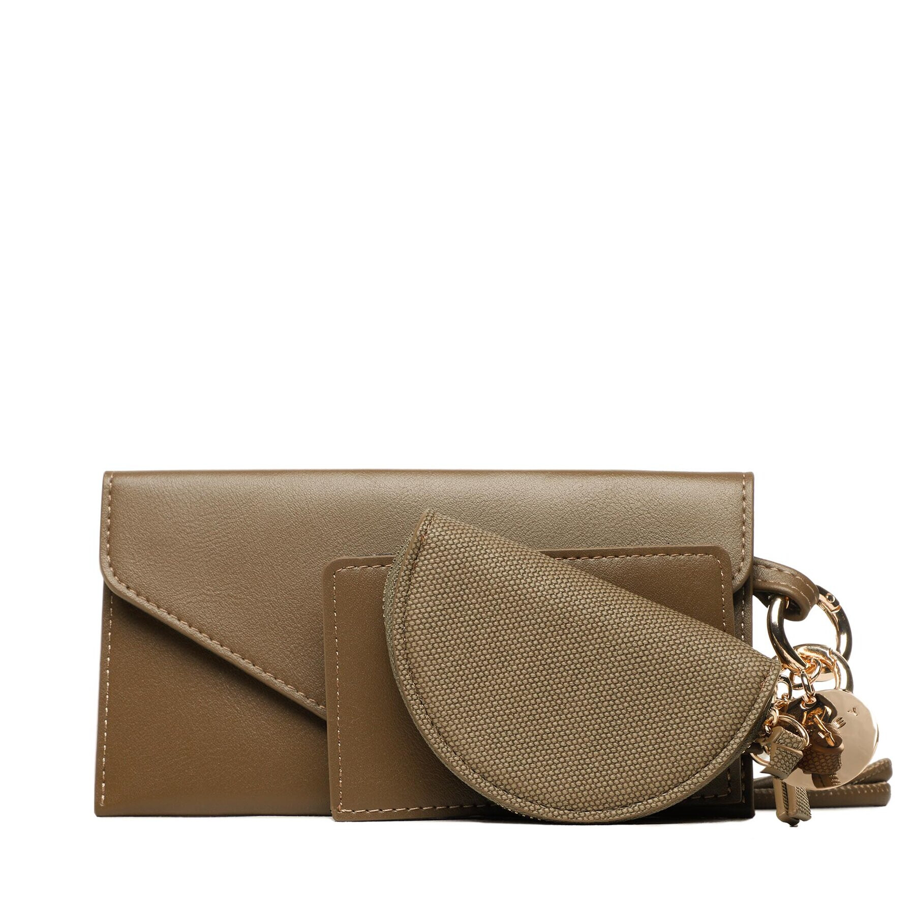 Sisley Pouzdro na mobil 6M9DWY02C Khaki - Pepit.cz