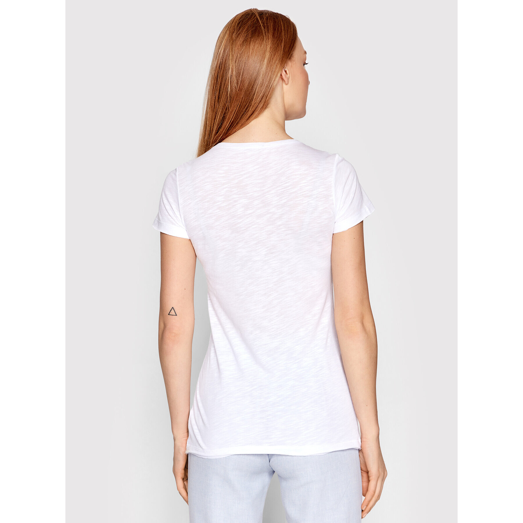 Sisley T-Shirt 3TNHL11A2 Bílá Regular Fit - Pepit.cz