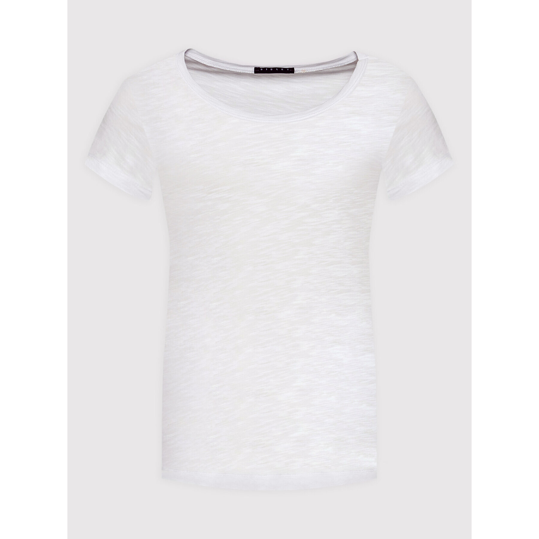 Sisley T-Shirt 3TNHL11A2 Bílá Regular Fit - Pepit.cz