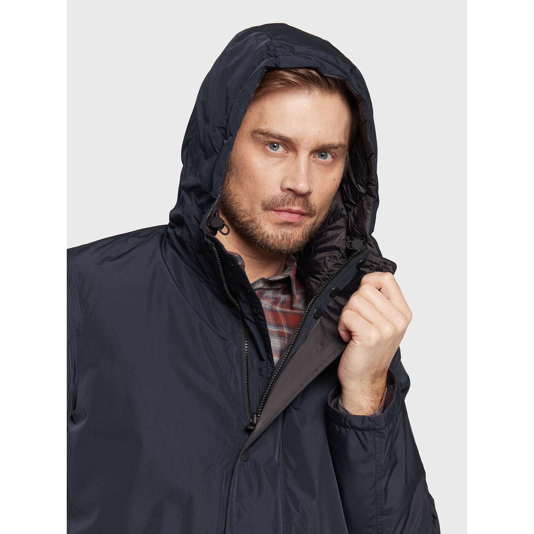 Sisley Vatovaná bunda 256ASN015 Tmavomodrá Regular Fit - Pepit.cz