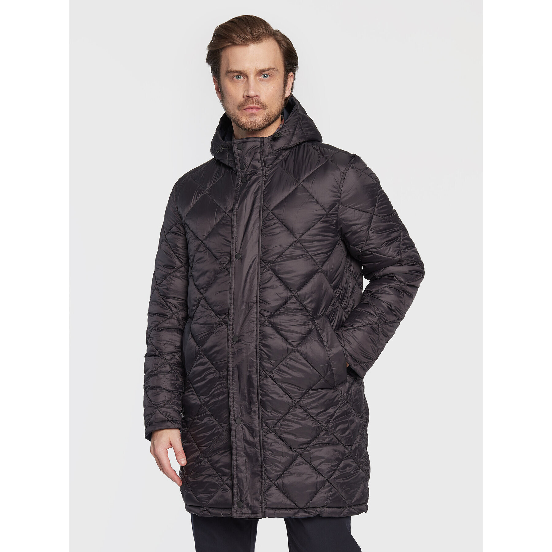 Sisley Vatovaná bunda 256ASN015 Tmavomodrá Regular Fit - Pepit.cz