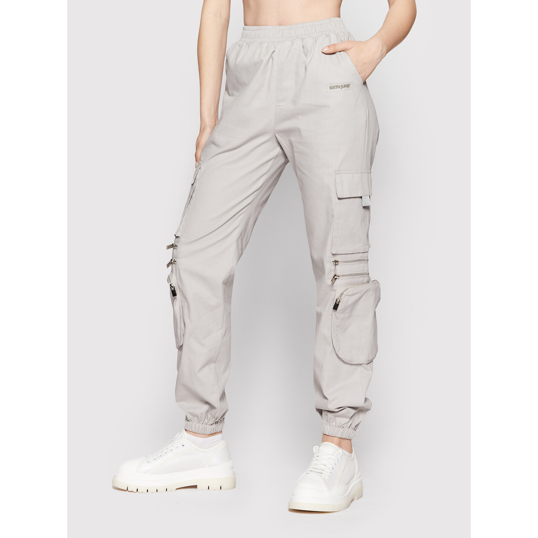 Sixth June Joggers kalhoty 33333 Šedá Regular Fit - Pepit.cz