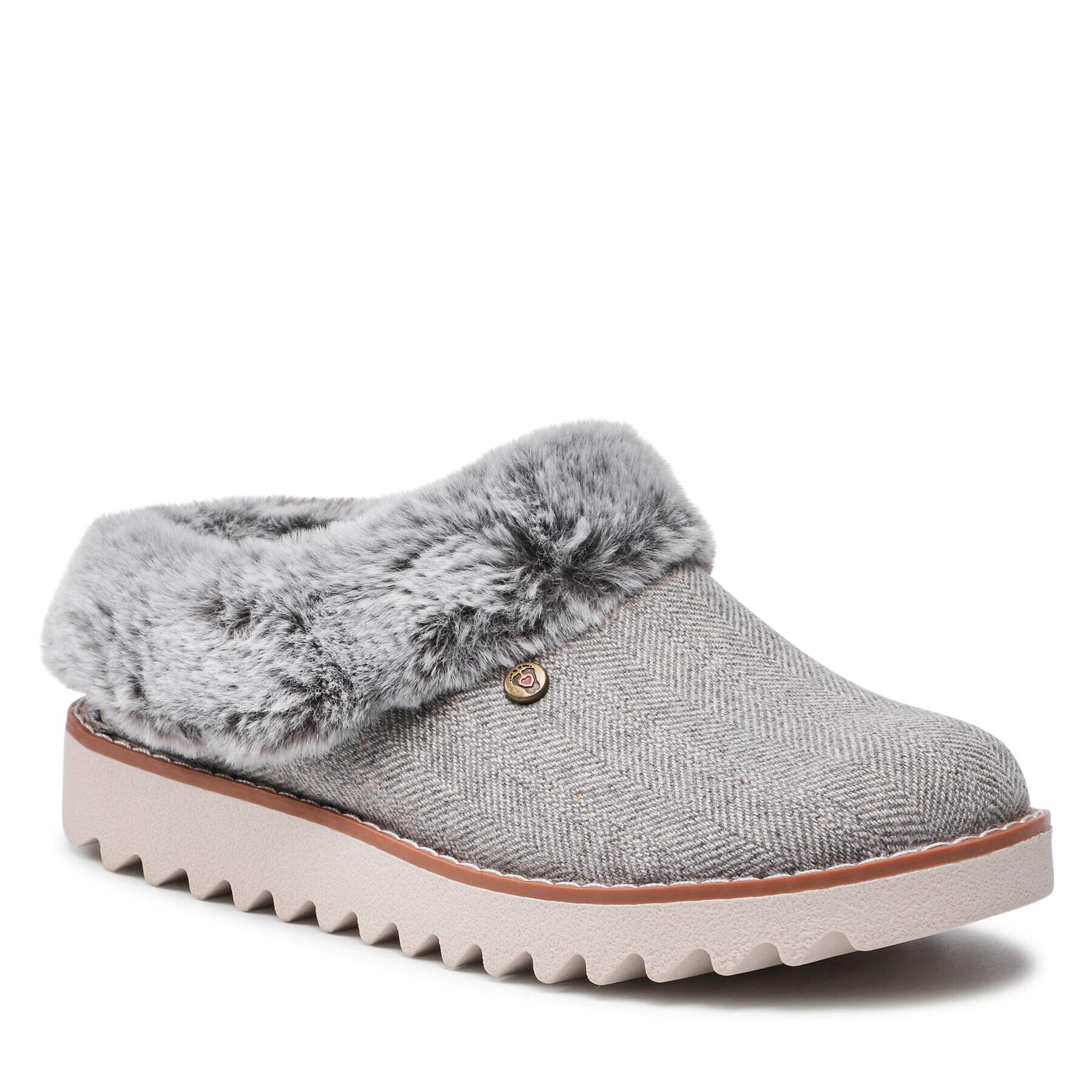 Skechers Bačkory BOBS Mountain Kiss 113422/GRY Šedá - Pepit.cz