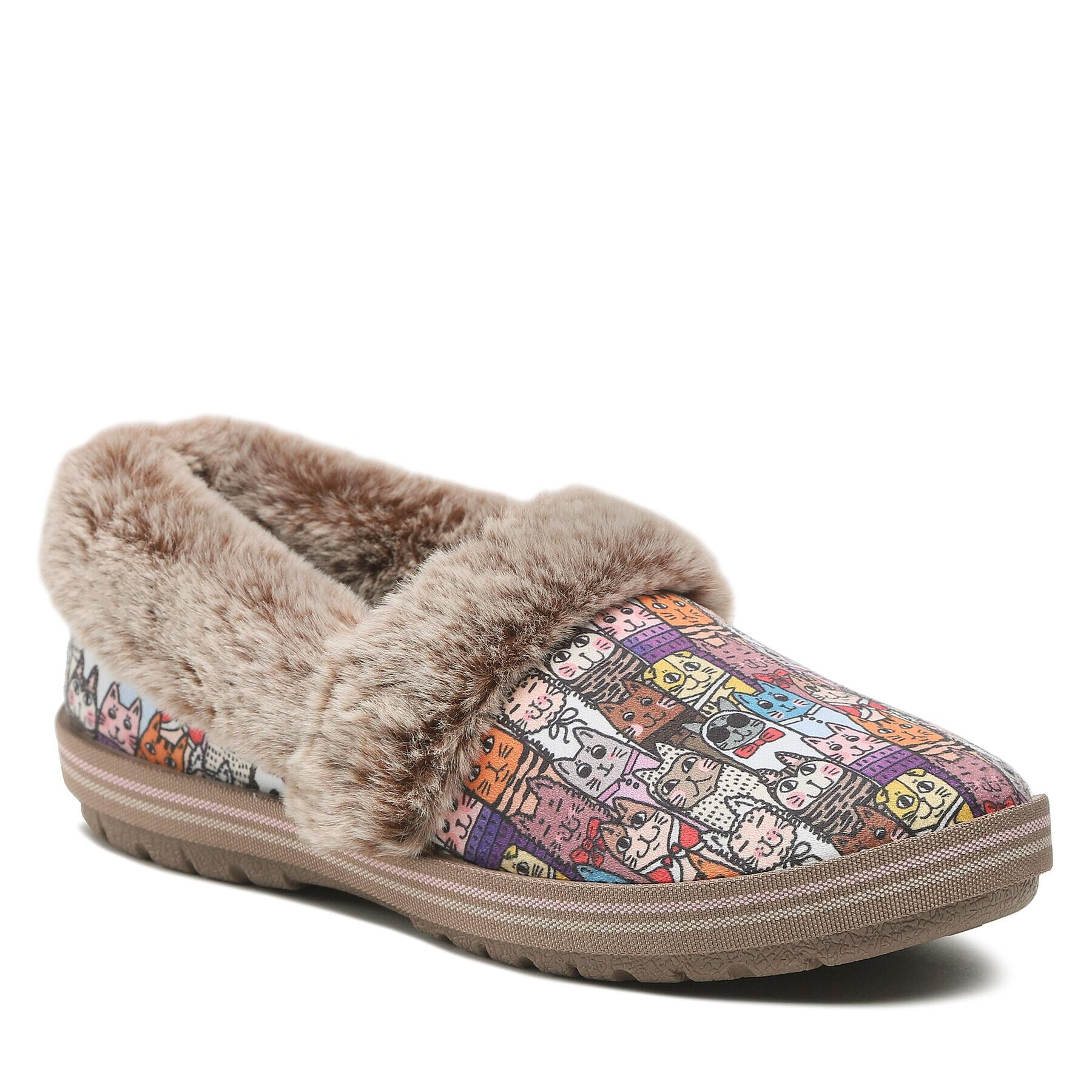 Skechers Bačkory Chic Cat 33347/MLT Hnědá - Pepit.cz