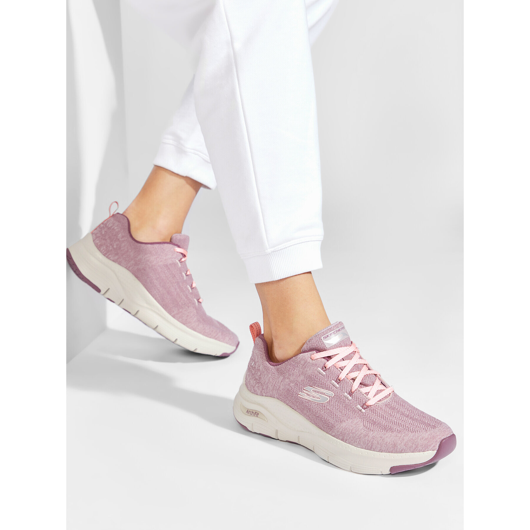 Skechers Boty Comfy Wave 149414/MVE Růžová - Pepit.cz