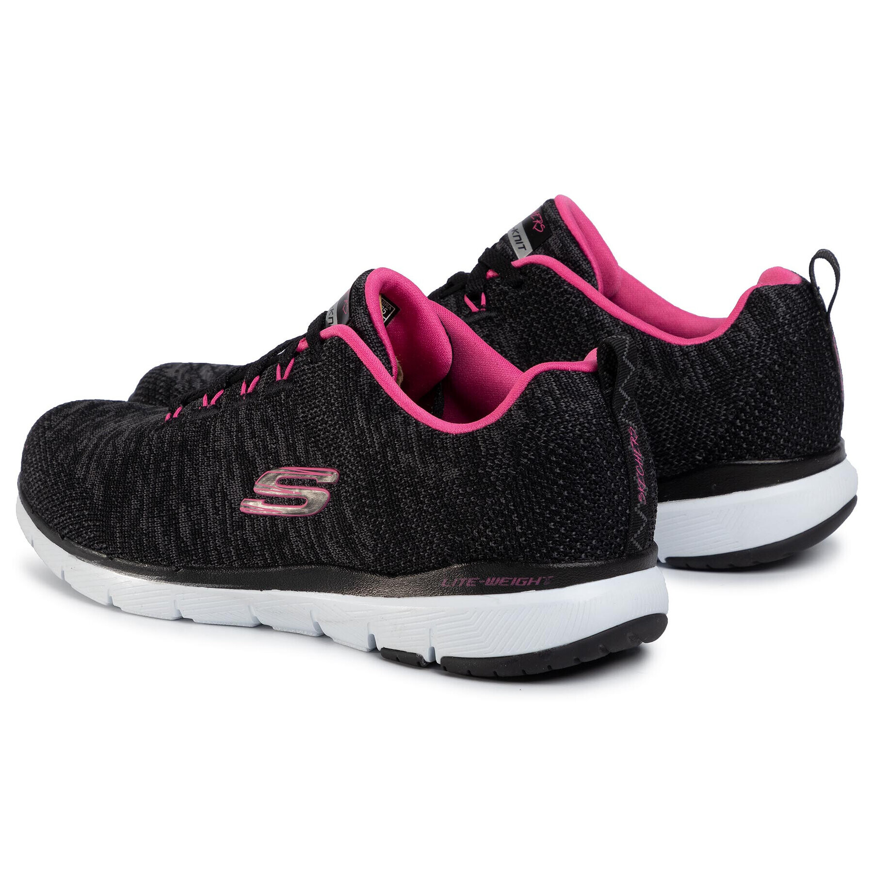 Skechers Boty Flex Appeal 3.0 13062/BKHP Černá - Pepit.cz