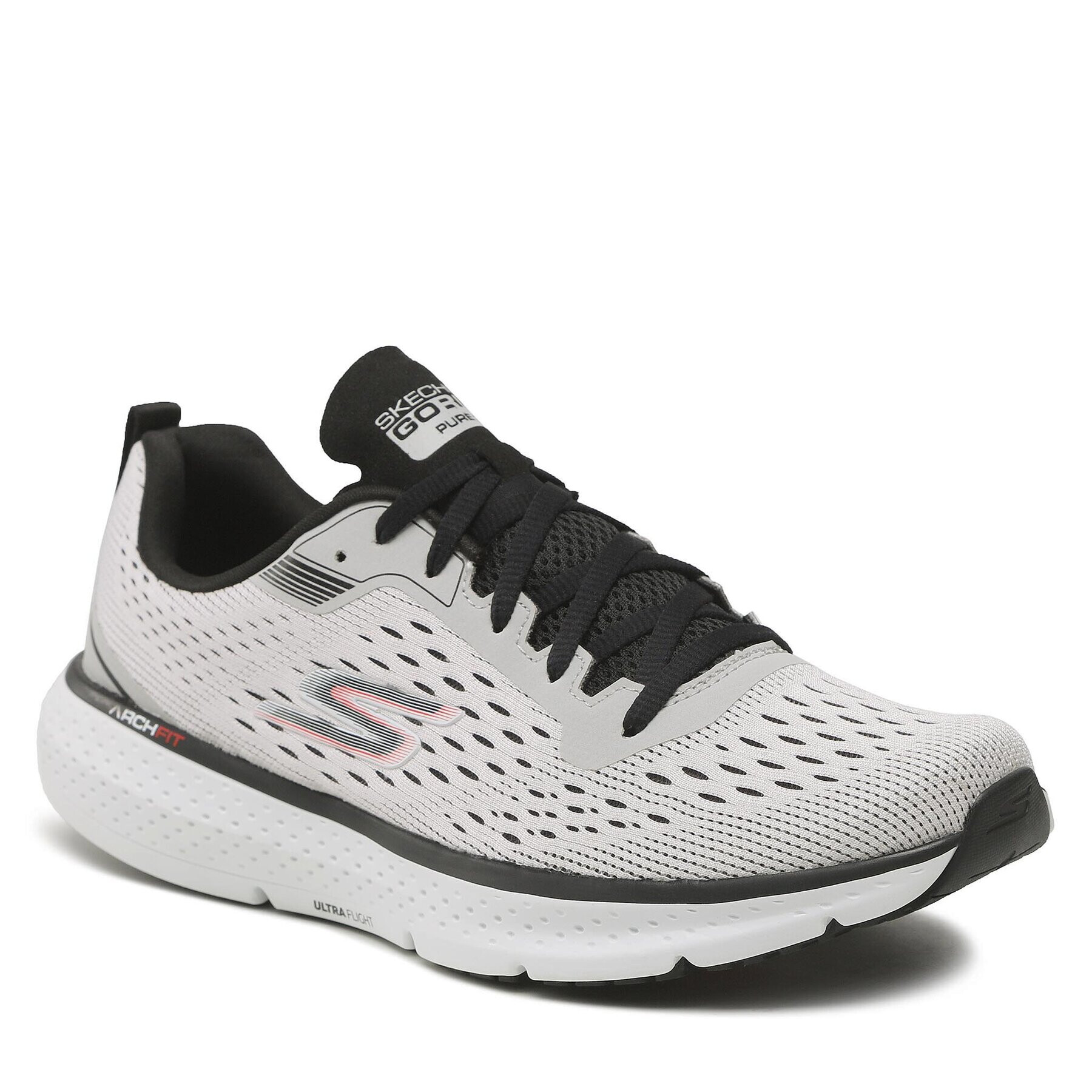 Skechers Boty Go Run Pure 3 246034/WBK Šedá - Pepit.cz