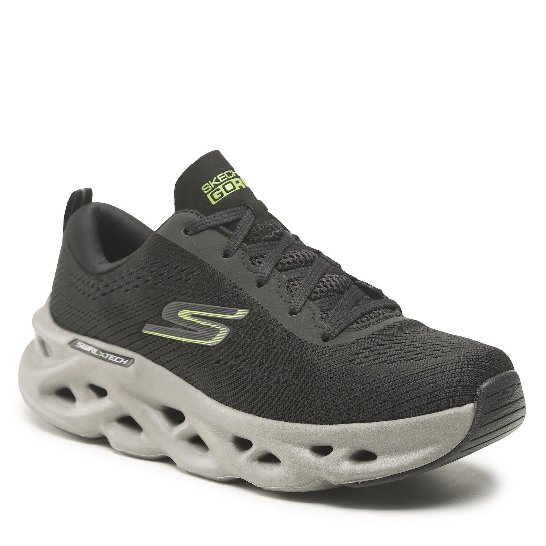 Skechers Boty Go Run Swirl Tech 220303/BKLM Černá - Pepit.cz