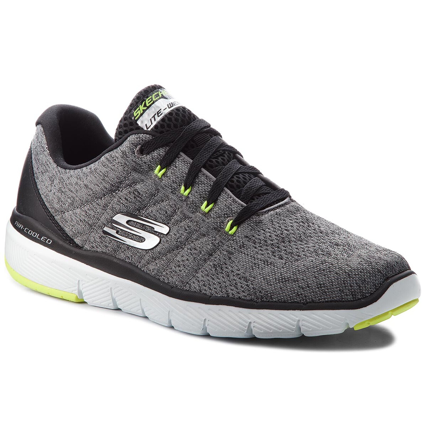 Skechers Boty Stally 52957/GYBK Šedá - Pepit.cz