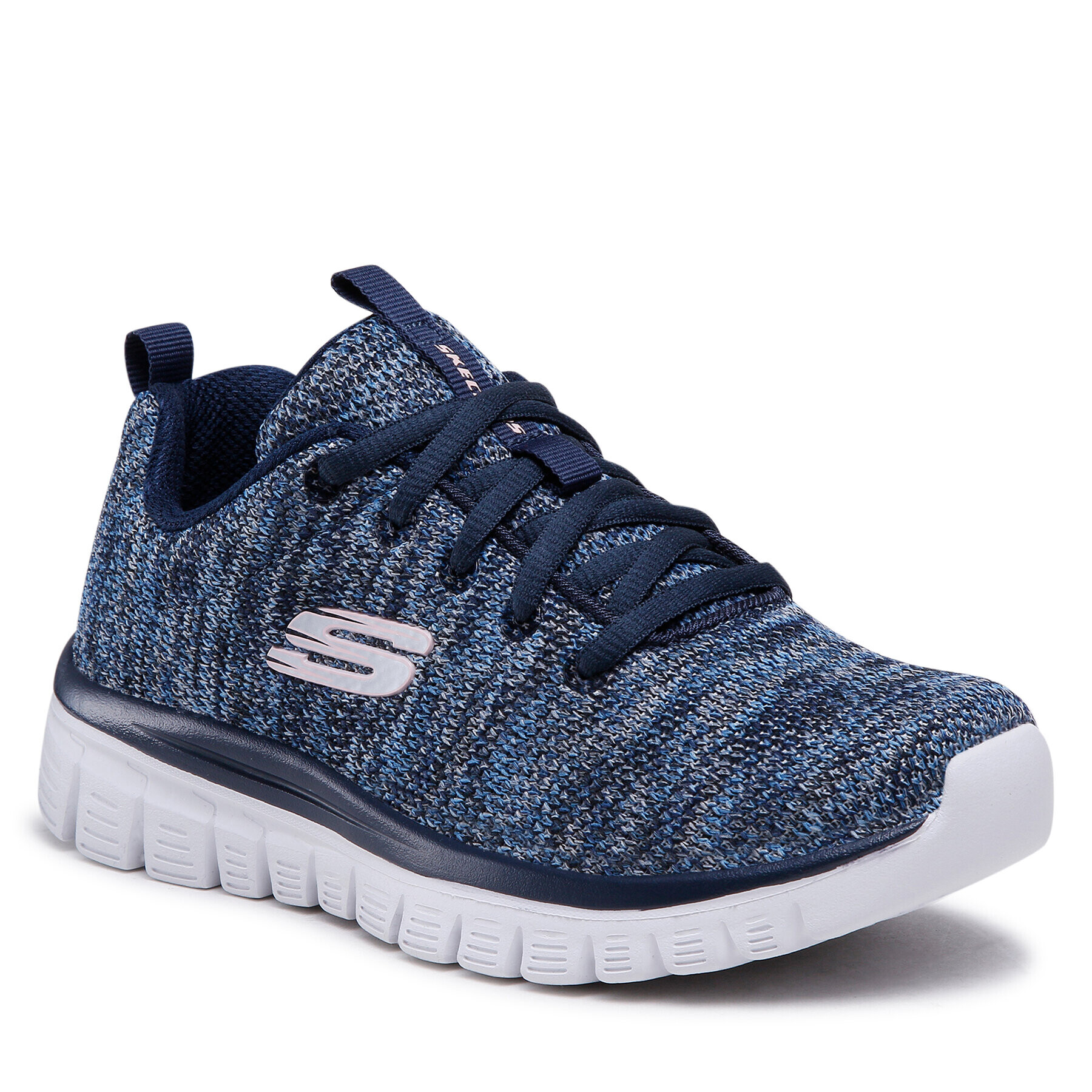 Skechers Boty Twisted Fortune 12614/NVBL Tmavomodrá - Pepit.cz