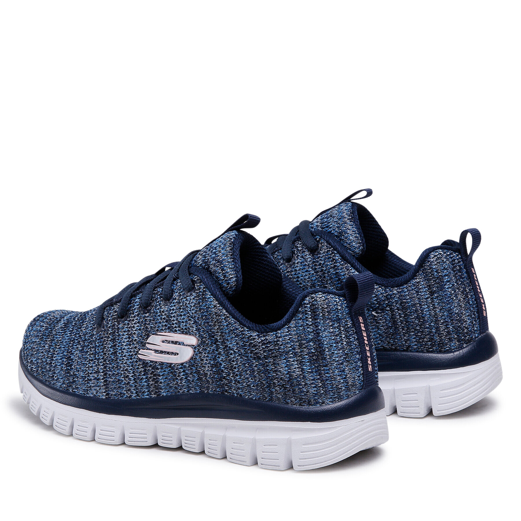 Skechers Boty Twisted Fortune 12614/NVBL Tmavomodrá - Pepit.cz