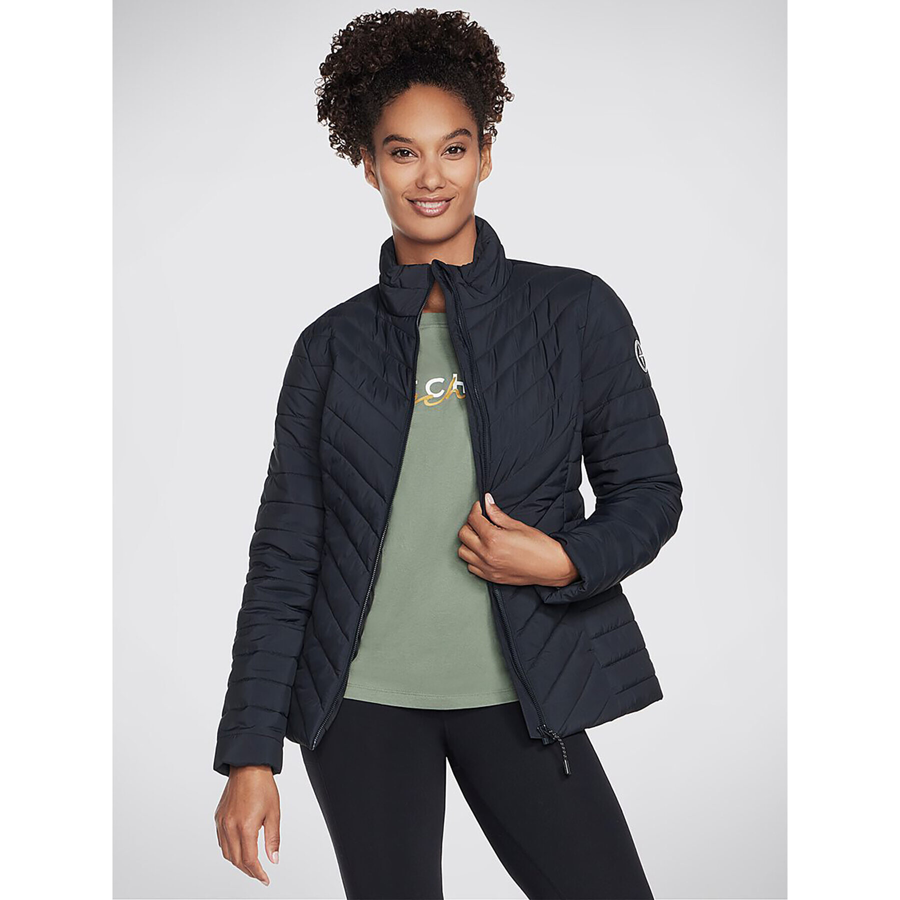 Skechers Bunda anorak Goshield Everyday Jacket JA6 Černá Regular Fit - Pepit.cz