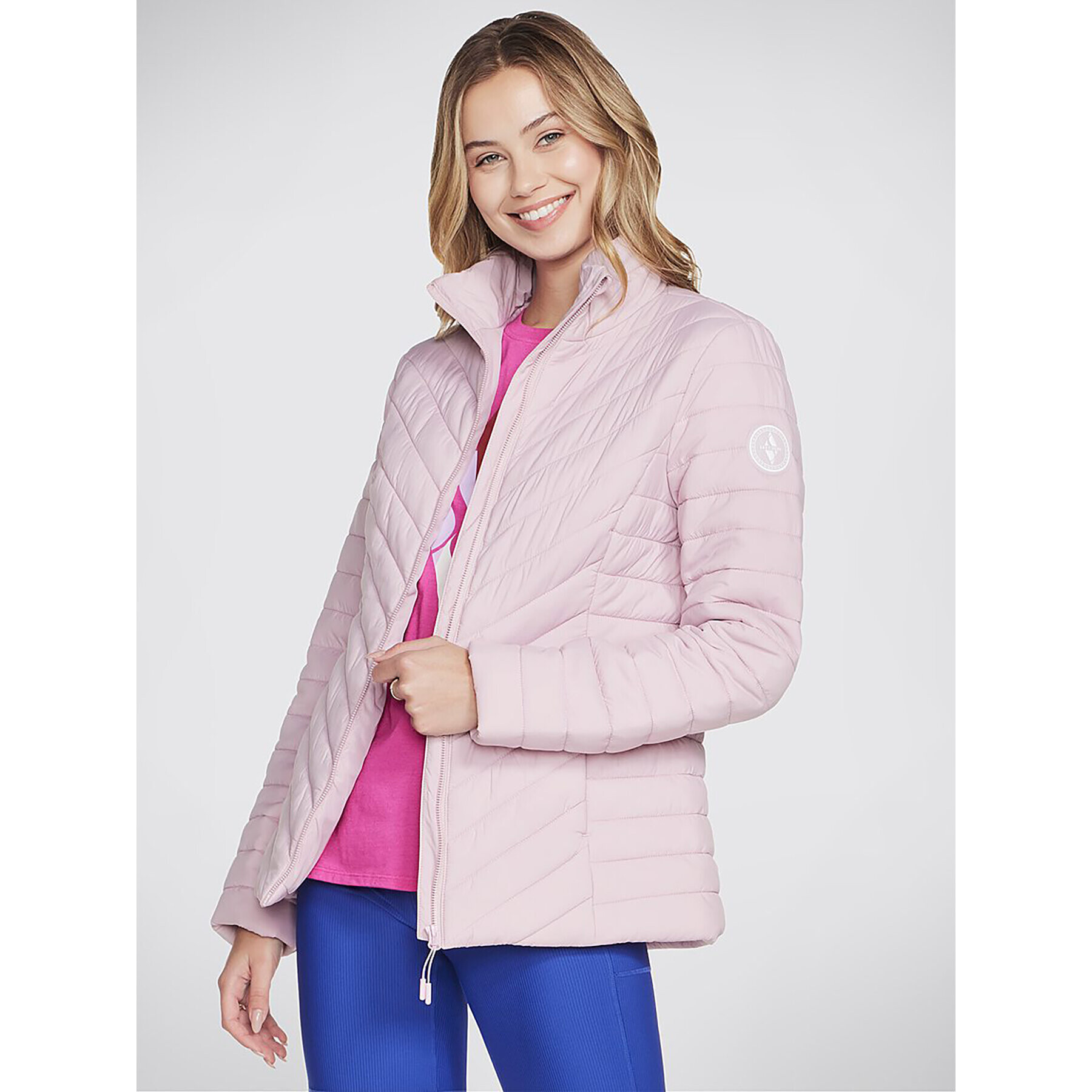 Skechers Bunda anorak Goshield Everyday Jacket JA6 Růžová Regular Fit - Pepit.cz