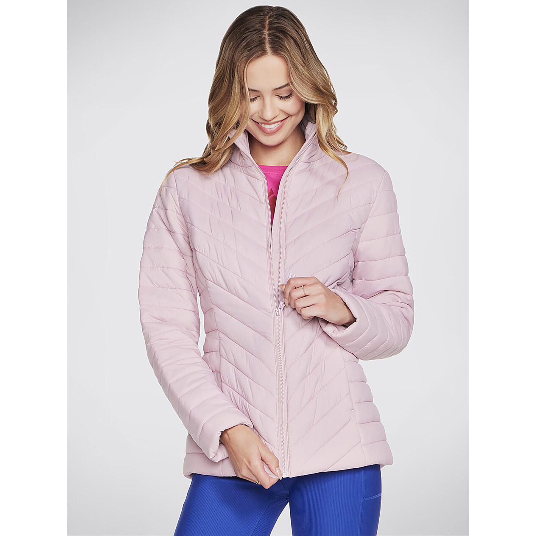 Skechers Bunda anorak Goshield Everyday Jacket JA6 Růžová Regular Fit - Pepit.cz