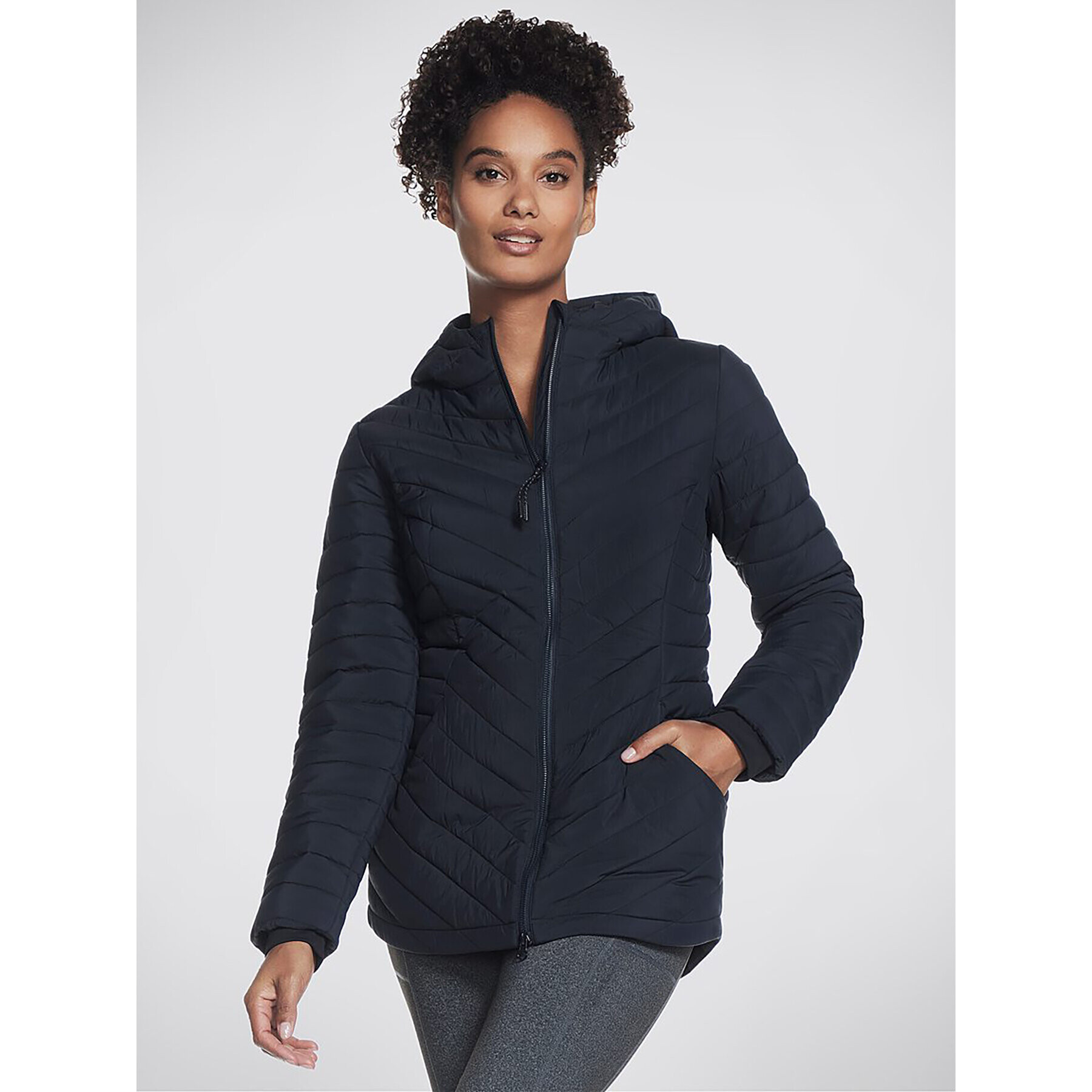 Skechers Bunda anorak Goshield Everyday Parka JA5 Černá Regular Fit - Pepit.cz