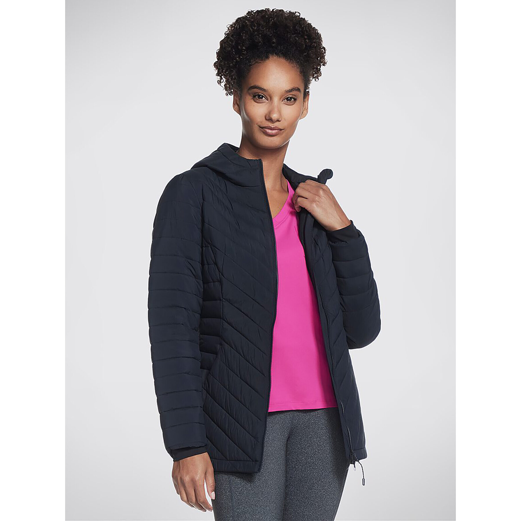 Skechers Bunda anorak Goshield Everyday Parka JA5 Černá Regular Fit - Pepit.cz