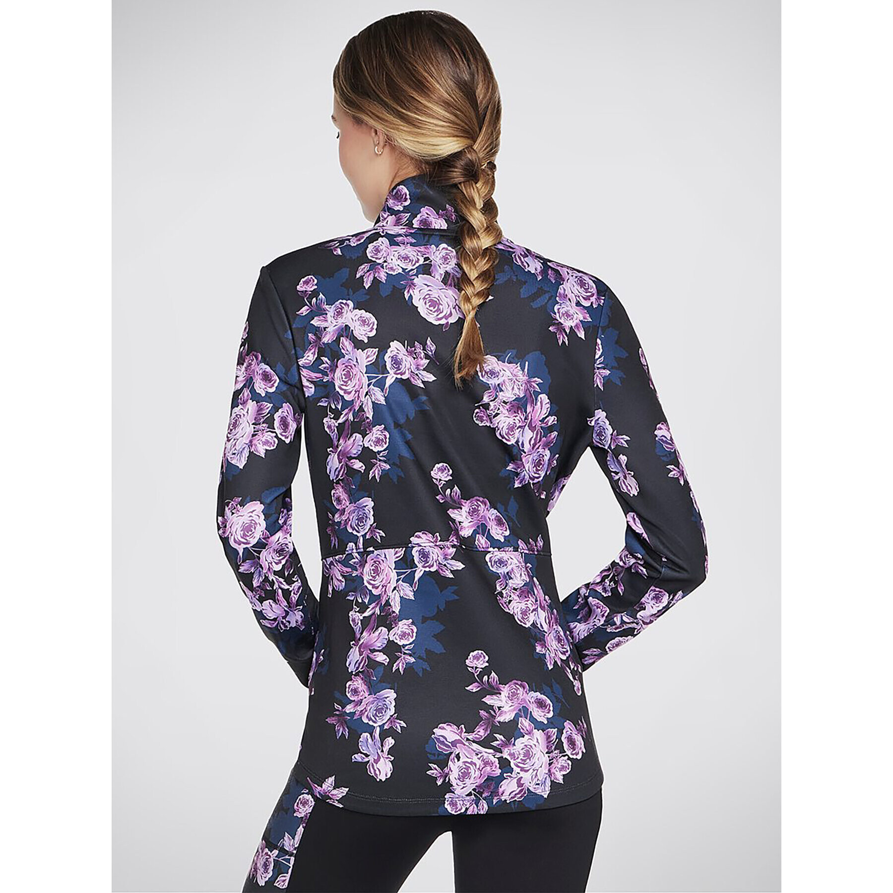 Skechers Bunda anorak Skechcloud Winter Bloom Jacket JA3 Černá Regular Fit - Pepit.cz