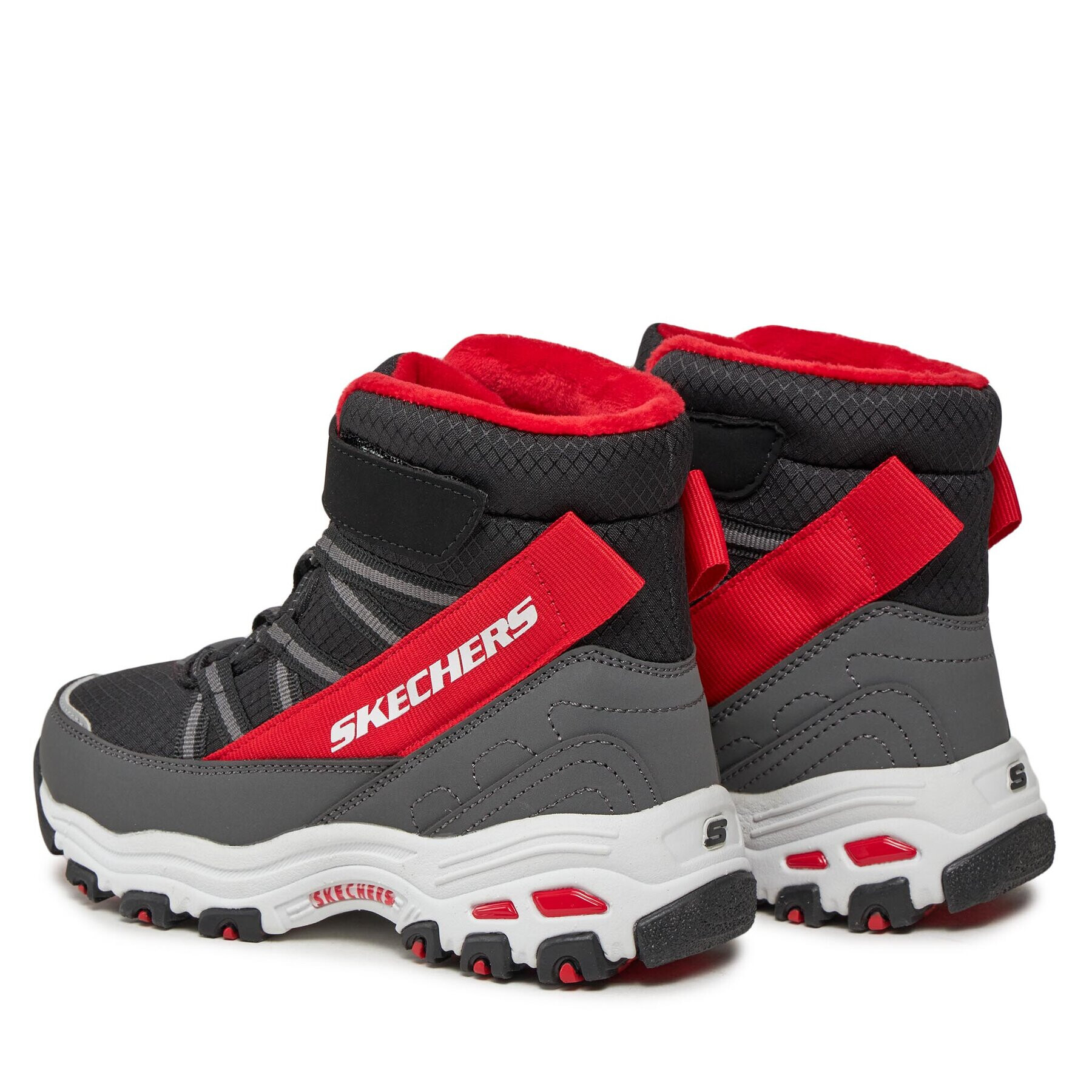 Skechers Kozačky D'Lites 660092L/BKRD Černá - Pepit.cz