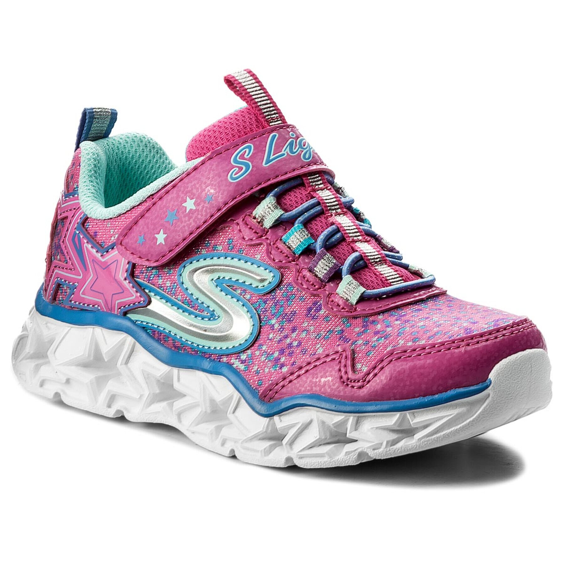 Skechers Polobotky Galaxy Lights 10920L/NPMT Růžová - Pepit.cz