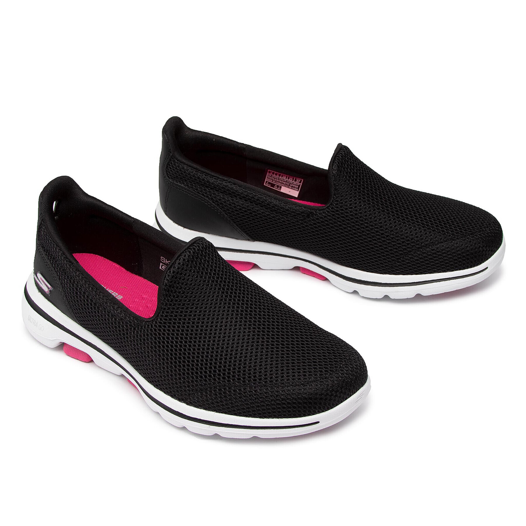 Skechers Polobotky Go Walk 5 15901/BKHP Černá - Pepit.cz