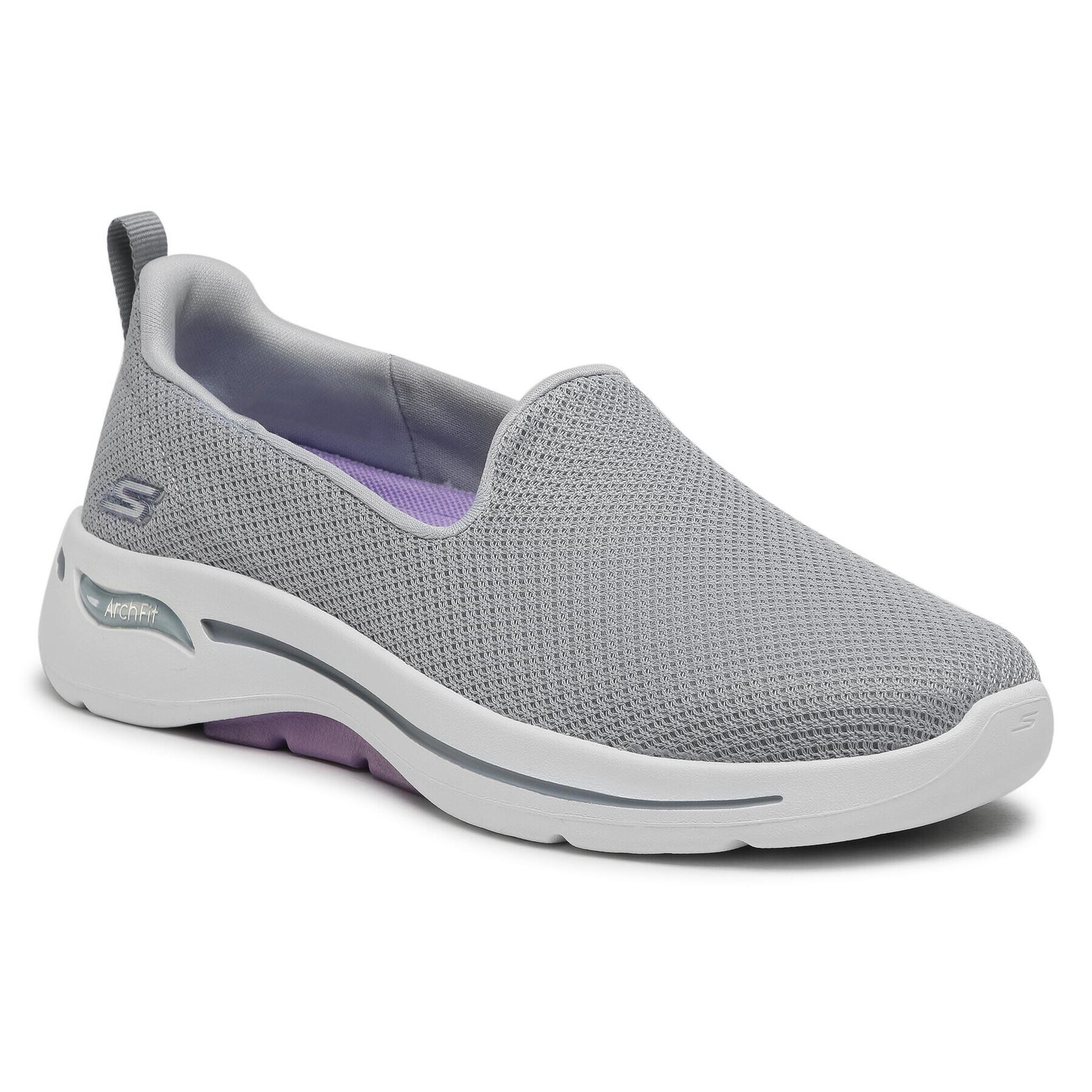 Skechers Polobotky Go Walk Arch Fit 124401/GYLV Šedá - Pepit.cz